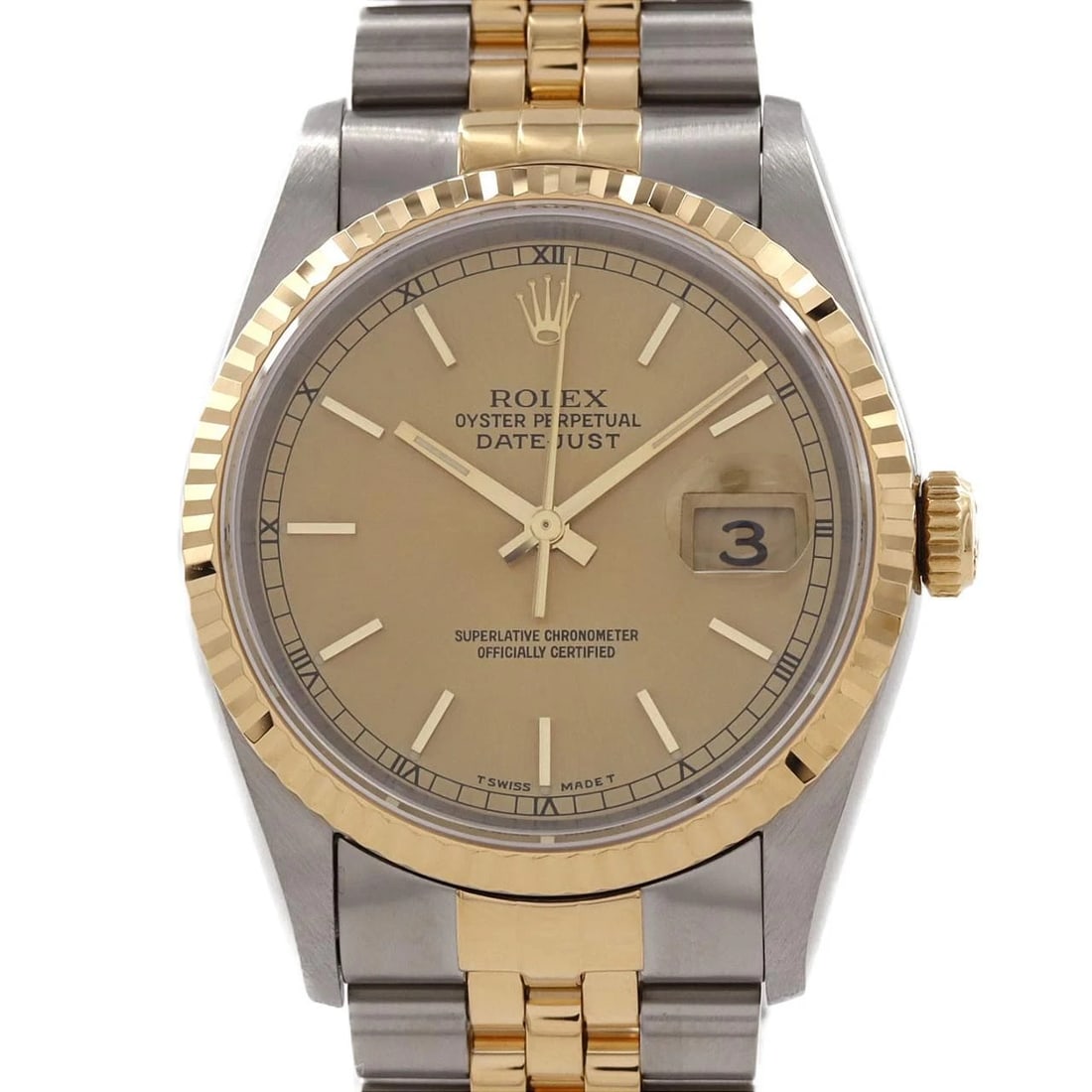 ROLEX DATEJUST SSXYG MECHANICAL AUTOMATIC WATCH: Rolex Datejust SSxYG Mechanical Automatic watch Brand: ROLEX Type/Style: Wrist watch Material: Case: Stainless steel x yellow gold Bracelet: Stainless steel x yellow gold Color: Dial color: Gold Size: