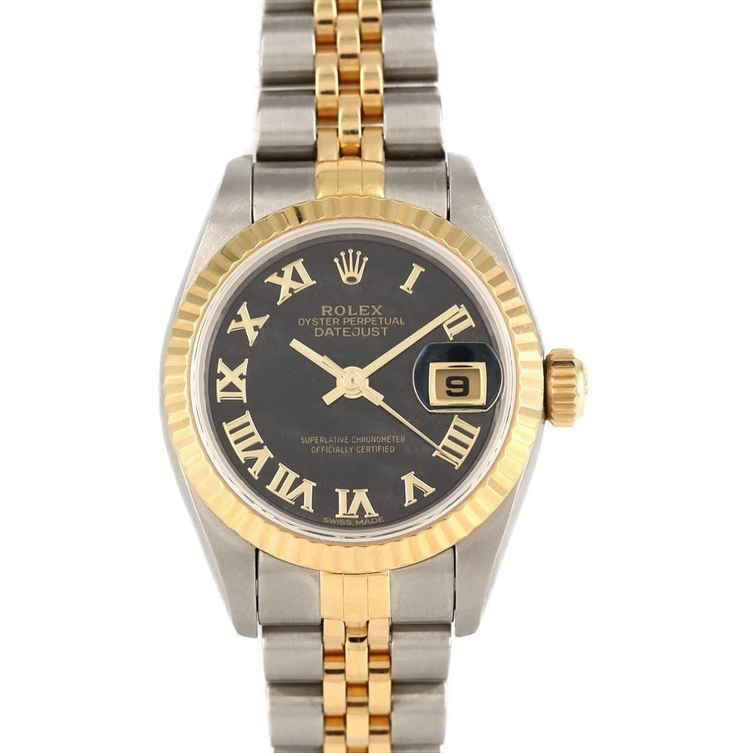ROLEX DATEJUST SSXYG MECHANICAL AUTOMATIC WATCH: Rolex Datejust SSxYG Mechanical Automatic watch Brand: ROLEX Type/Style: Wrist watch Material: Case: Stainless steel x yellow gold Bracelet: Stainless steel x yellow gold Color: Dial Color: Obsidian/R