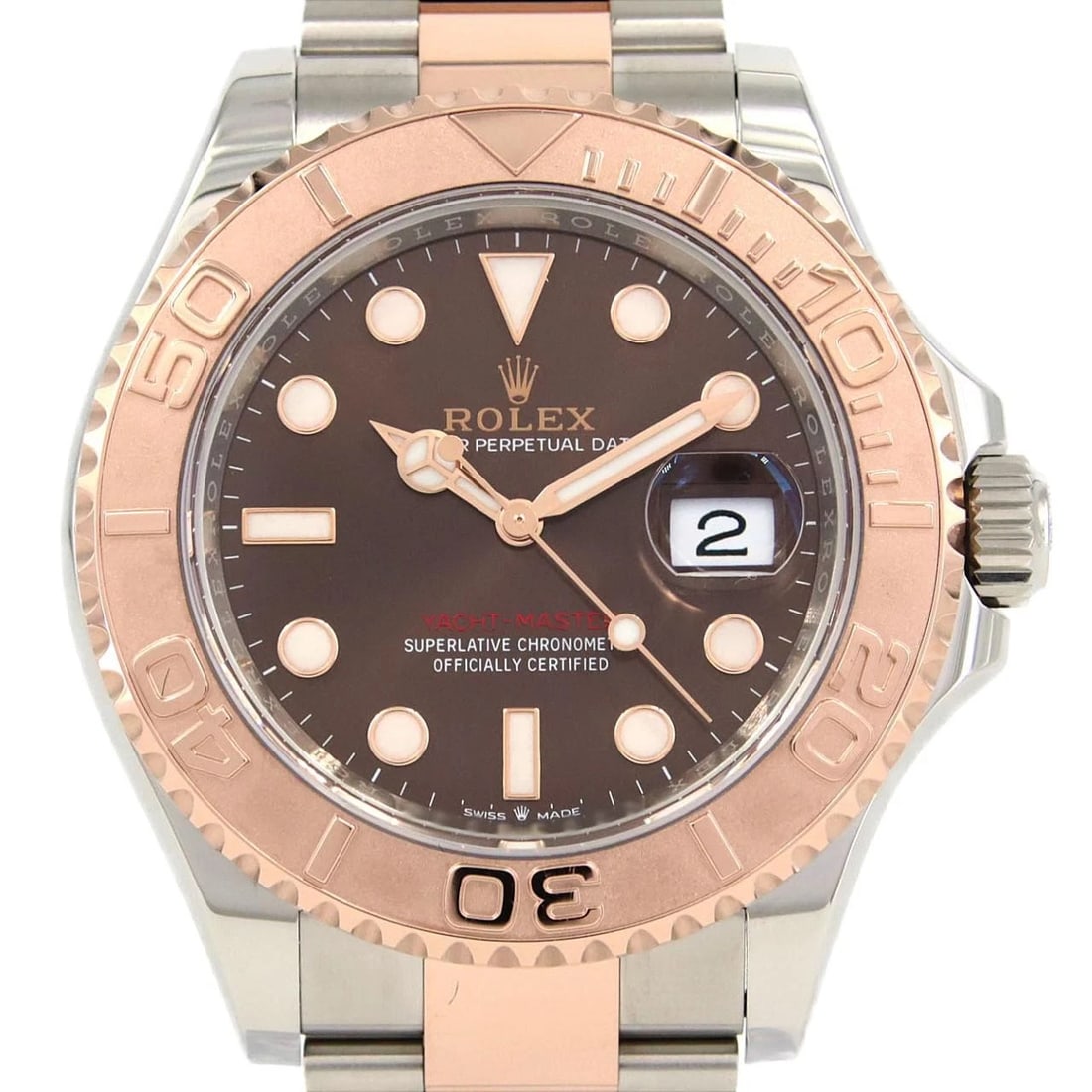ROLEX YACHT-MASTER SSXPG MECHANICAL AUTOMATIC WATCH: Rolex Yacht-Master SSxPG Mechanical Automatic watch Brand: ROLEX Type/Style: Wrist watch Material: Case: Stainless steel x pink gold Bracelet: Stainless steel x pink gold Color: Dial color: Chocolate,