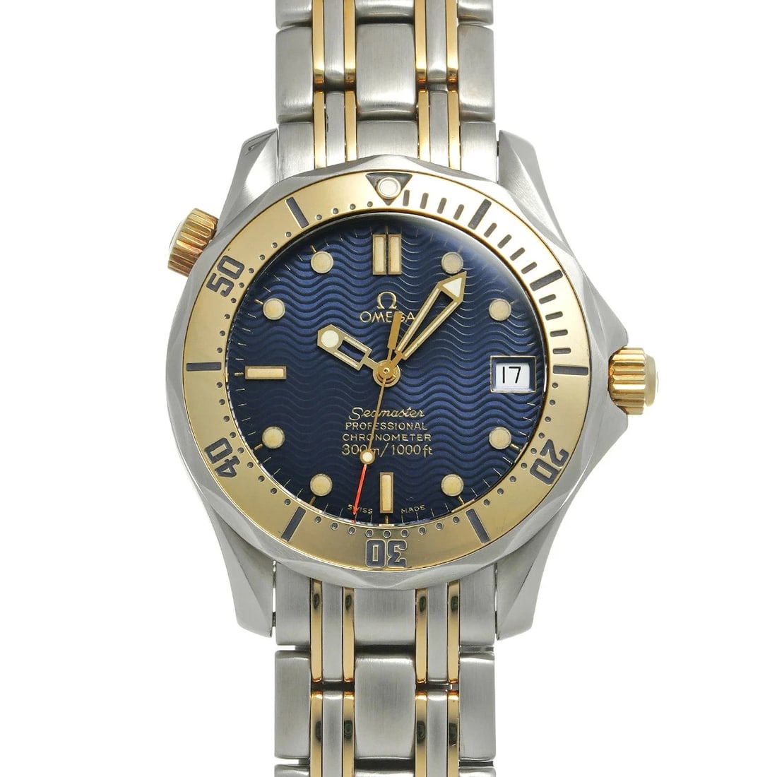 OMEGA SEAMASTER PROFESSIONAL STAINLESS STEEL WATCH: OMEGA Seamaster Professional Stainless Steel watch Brand: OMEGA Type/Style: Wristwatch Material: Case Material Stainless Steel Color: Dial Color blue Size: Case: Length/36mm Width/36mm Wrist Circumfer