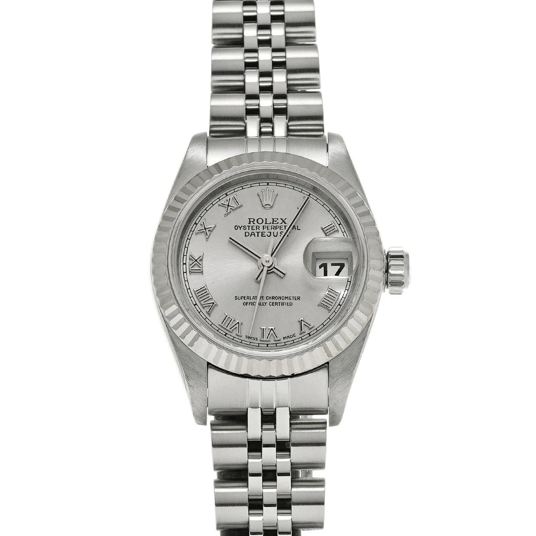 ROLEX DATEJUST STAINLESS STEEL WATCH: ROLEX Datejust Stainless Steel watch Brand: ROLEX Type/Style: Wristwatch Material: Case Material Stainless Steel Color: Dial Color Silver Size: Case: Length/26mm Width/26mm Wrist Size: 18cm Access