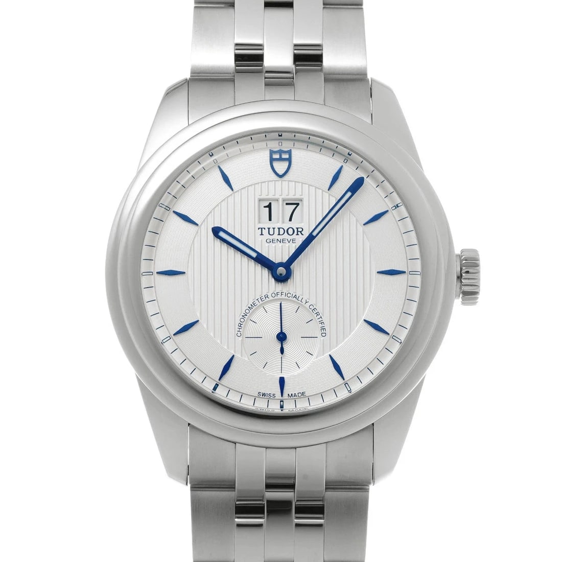 TUDOR GLAMOUR DATE STAINLESS STEEL WATCH (1 of 4)