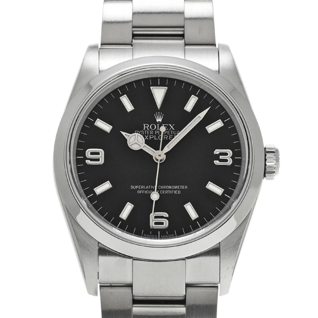 ROLEX EXPLORER STAINLESS STEEL WATCH: ROLEX Explorer Stainless Steel watch Brand: ROLEX Type/Style: Wristwatch Material: Case Material Stainless Steel Color: Dial Color black Size: Case: Length/36mm Width/36mm Wrist Circumference: 19cm