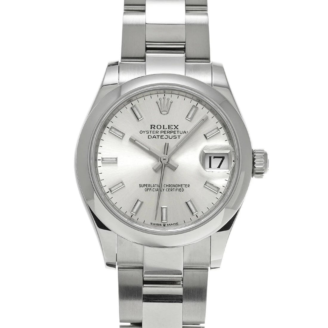ROLEX DATEJUST STAINLESS STEEL WATCH: ROLEX Datejust Stainless Steel watch Brand: ROLEX Type/Style: Wristwatch Material: Case Material Stainless Steel Color: Dial Color Silver Size: Case: Length/31mm Width/31mm Wrist Circumference: 17.5cm