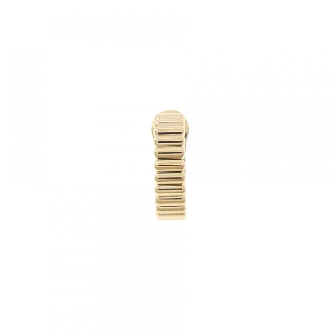 BOUCHERON QUATRE GROSGRAIN EARRING (SINGLE): Boucheron Quatre Grosgrain Earring (Single) Brand: Boucheron Type/Style: Boucheron Pierce/Earring Material: 750 yellow gold Color: Yellow Gold Size: Actual Size Approx. height x width: 10.5mm x 2.9mm