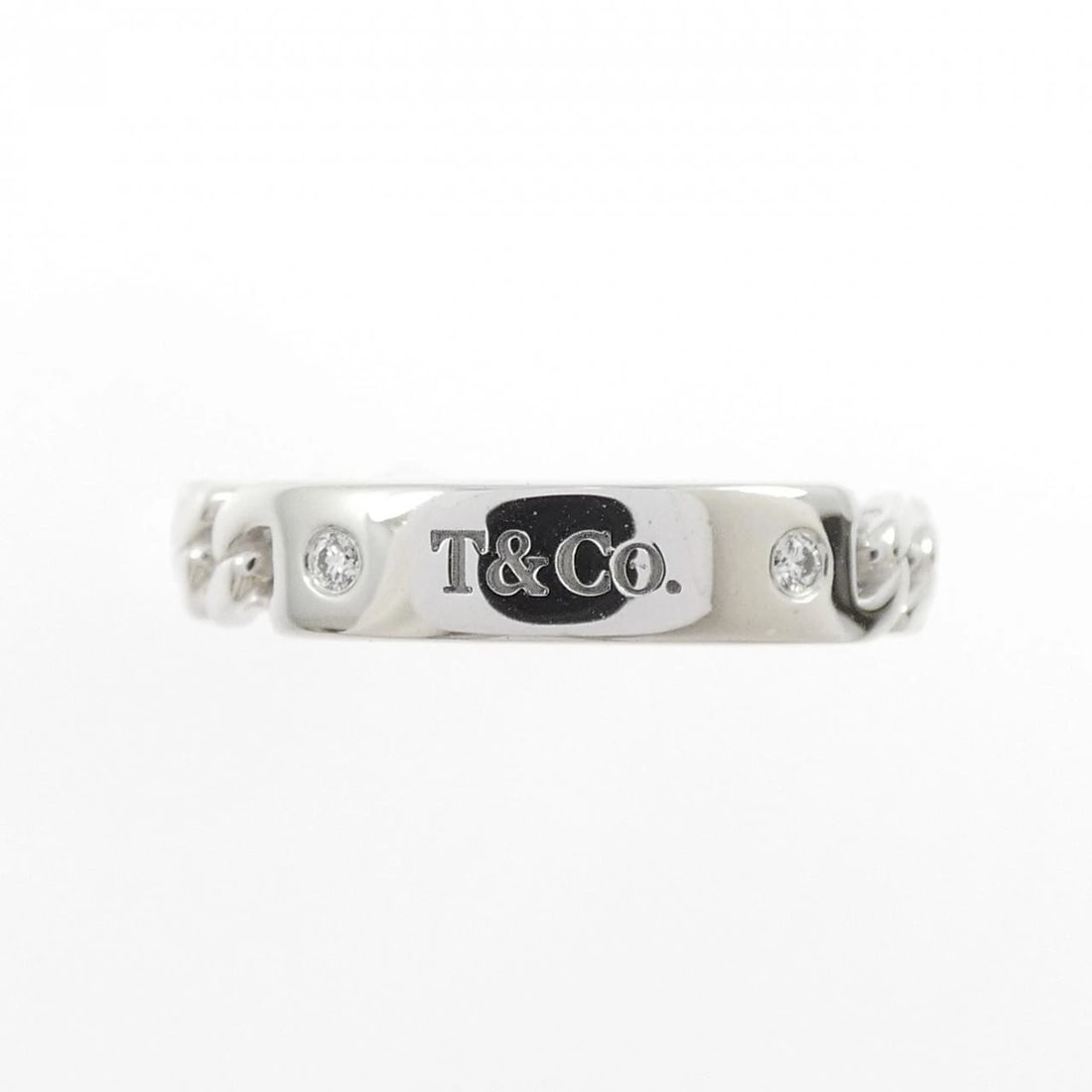 TIFFANY & CO. HARDWARE MICRO LINK RING - 2