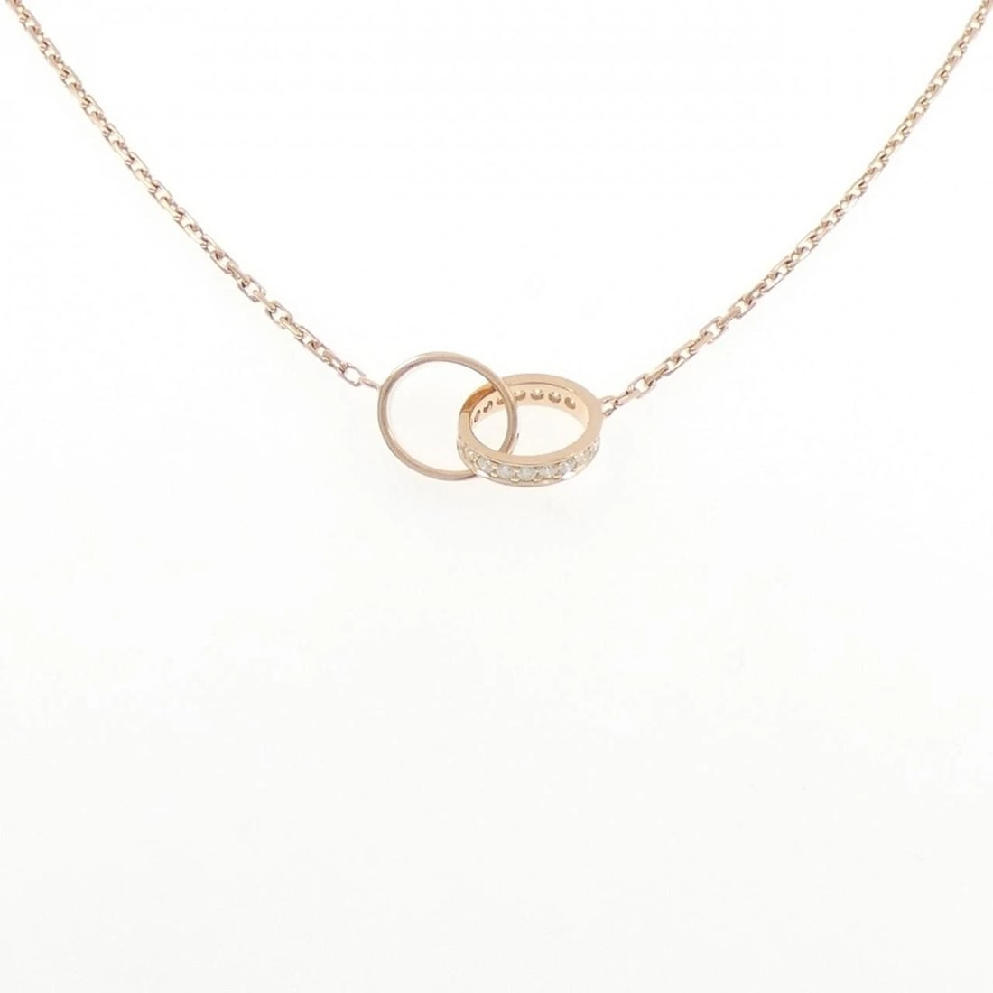 CARTIER BABY LOVE NECKLACE: Cartier Baby Love Necklace Brand: CARTIER Type/Style: Cartier Necklace Material: 750 Pink Gold Main Stone Natural Color: Pink Gold Size: Length45cm Actual Size Motif maximum width approx.: 9.8mm