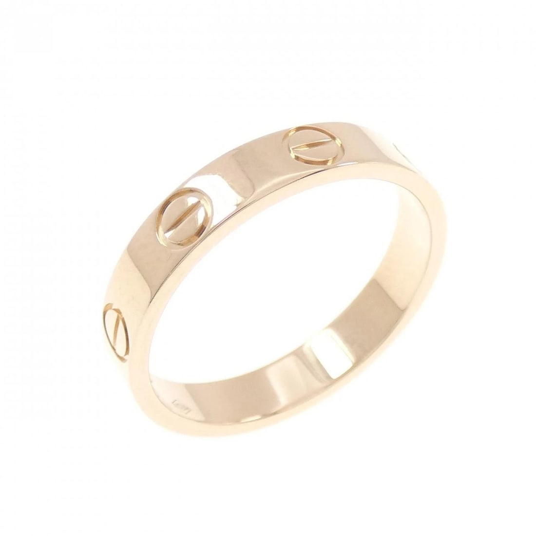 CARTIER MINI LOVE RING: Cartier Mini Love Ring Brand: CARTIER Type/Style: Cartier Ring Material: 750 Pink Gold Color: Pink Gold Size: US5 1/4(50) Accessories: None Accessories Notice: When purchasing pre-owned goods, please