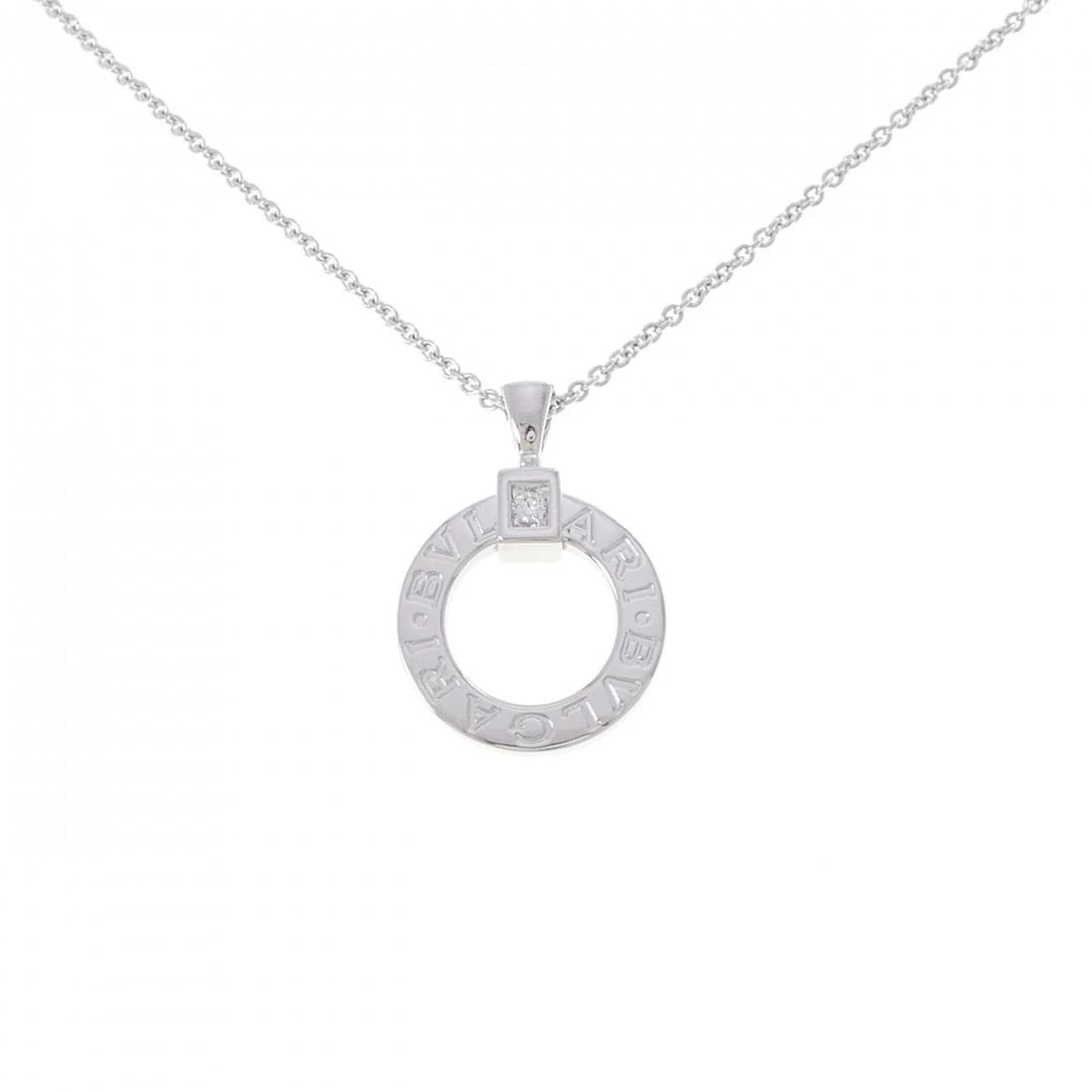 BVLGARI NECKLACE: Bvlgari Necklace Brand: BVLGARI Type/Style: Bulgari Necklace Material: 750 white gold Main Stone Natural Color: White gold Size: Length38-45cm Actual Size Pendant length approx. x width approx.: