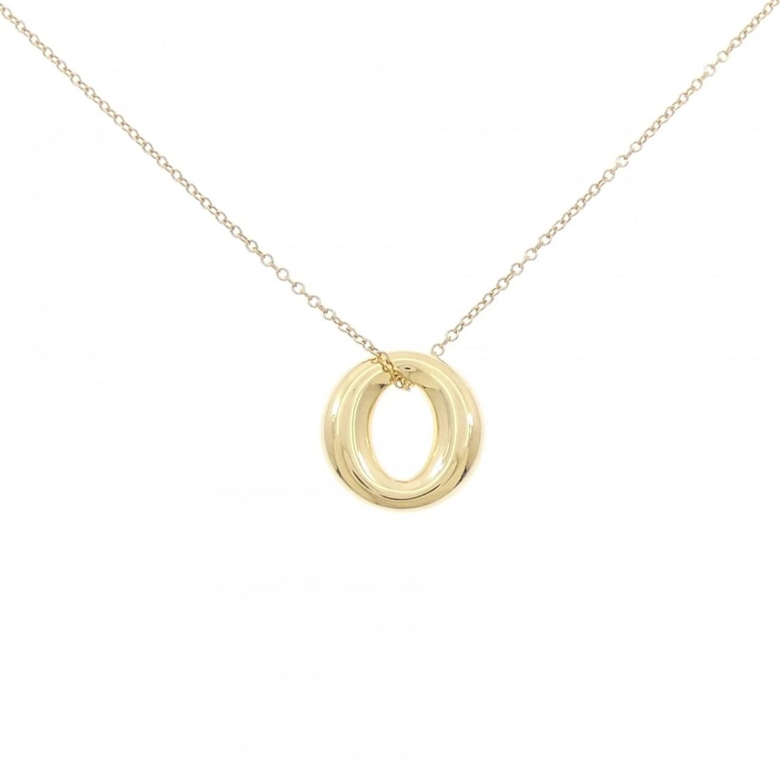 TIFFANY&CO. SEVIANA MINI NECKLACE: TIFFANY&Co. Seviana Mini Necklace Brand: TIFFANY&Co. Type/Style: TIFFANY&Co. Necklace Material: 750 yellow gold Color: yellow gold Size: Length41cm Actual Size Pendant length approx. x width approx.: 