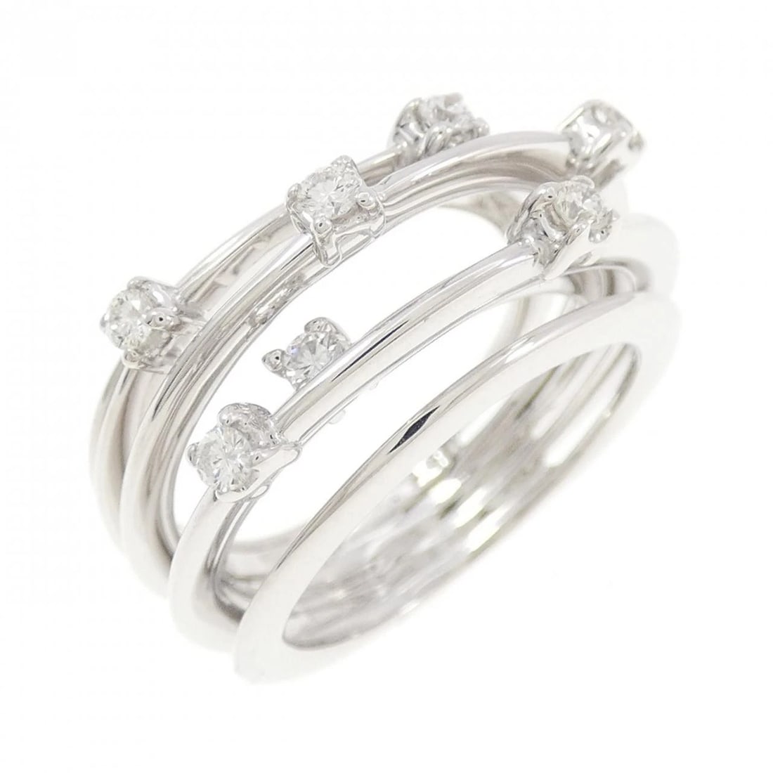 PONTE VECCHIO DIAMOND RING: Ponte Vecchio Diamond Ring Brand: Ponte Vecchio Type/Style: Ponte Vecchio Ring Material: 750 white gold Main Stone Natural Color: white gold Size: US6 1/2 Accessories: None Accessories Not