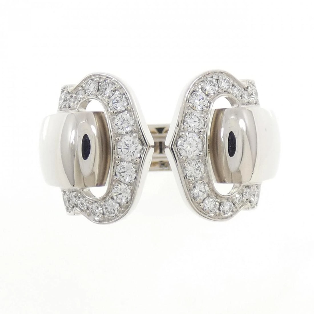 CARTIER LARGE RING: Cartier Large Ring Brand: CARTIER Type/Style: Cartier Ring Material: 750 white gold Main Stone Natural Color: white gold Size: US6 1/2(53) Accessories: None Accessories Notice: When purchasing