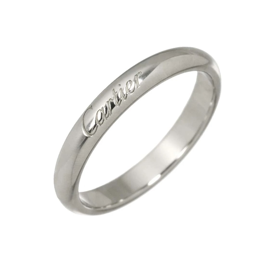CARTIER CLASSIC BAND RING PLATINUM: Cartier Classic Band Ring Platinum Brand: Cartier Type/Style: Ring Material: Platinum Color: Platinum Size: 5.75-6(US) Accessories: None Accessories Notice: When purchasing pre-owned goods, please