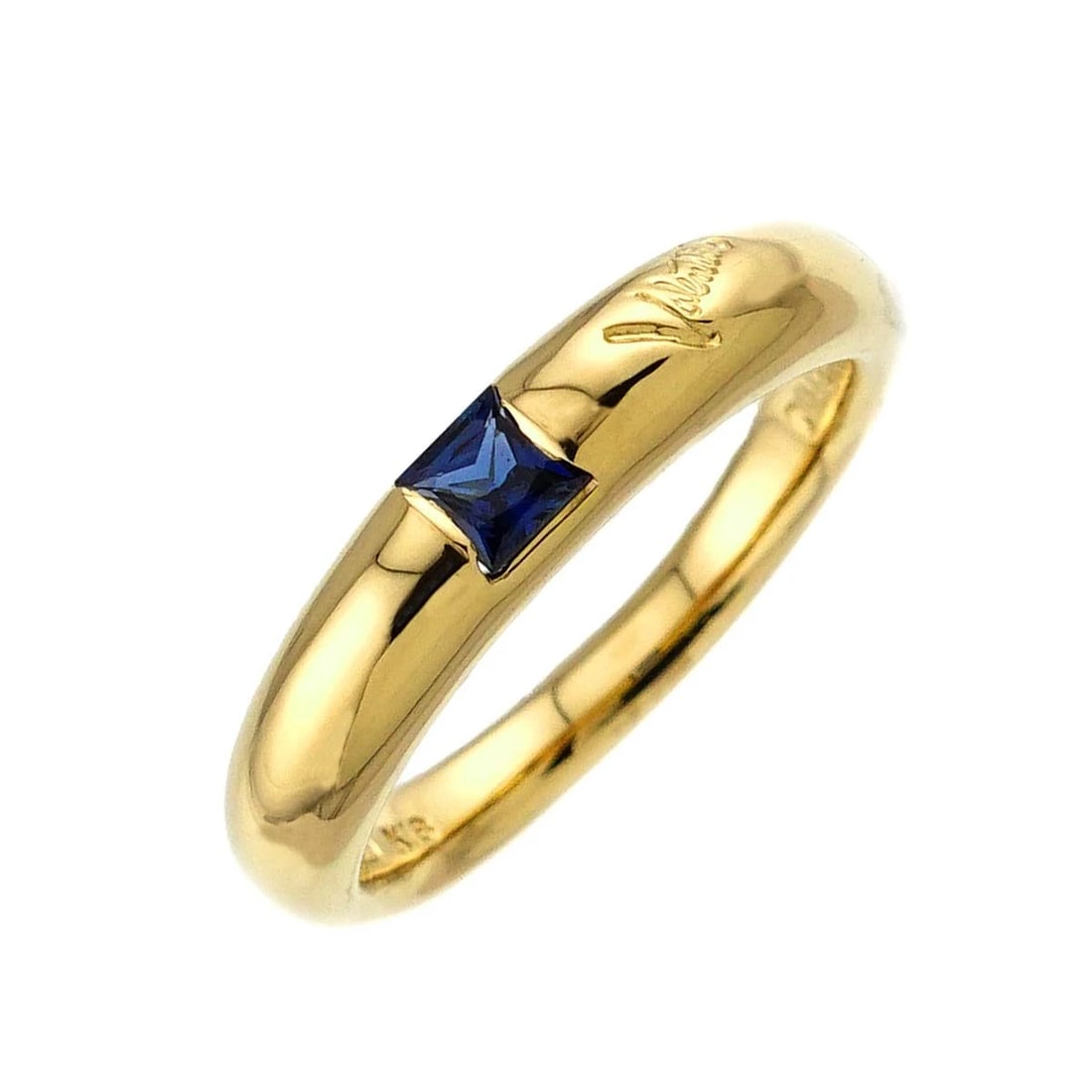 VALENTINO SAPPHIRE RING 18K YELLOW GOLD 750: VALENTINO Sapphire Ring 18K Yellow Gold 750 Brand: VALENTINO Type/Style: Ring Material: 750 Yellow Gold Main Stone Sapphire Color: Yellow Gold Size: 5.5-5.75(US) Accessories: None Accessories Notice: