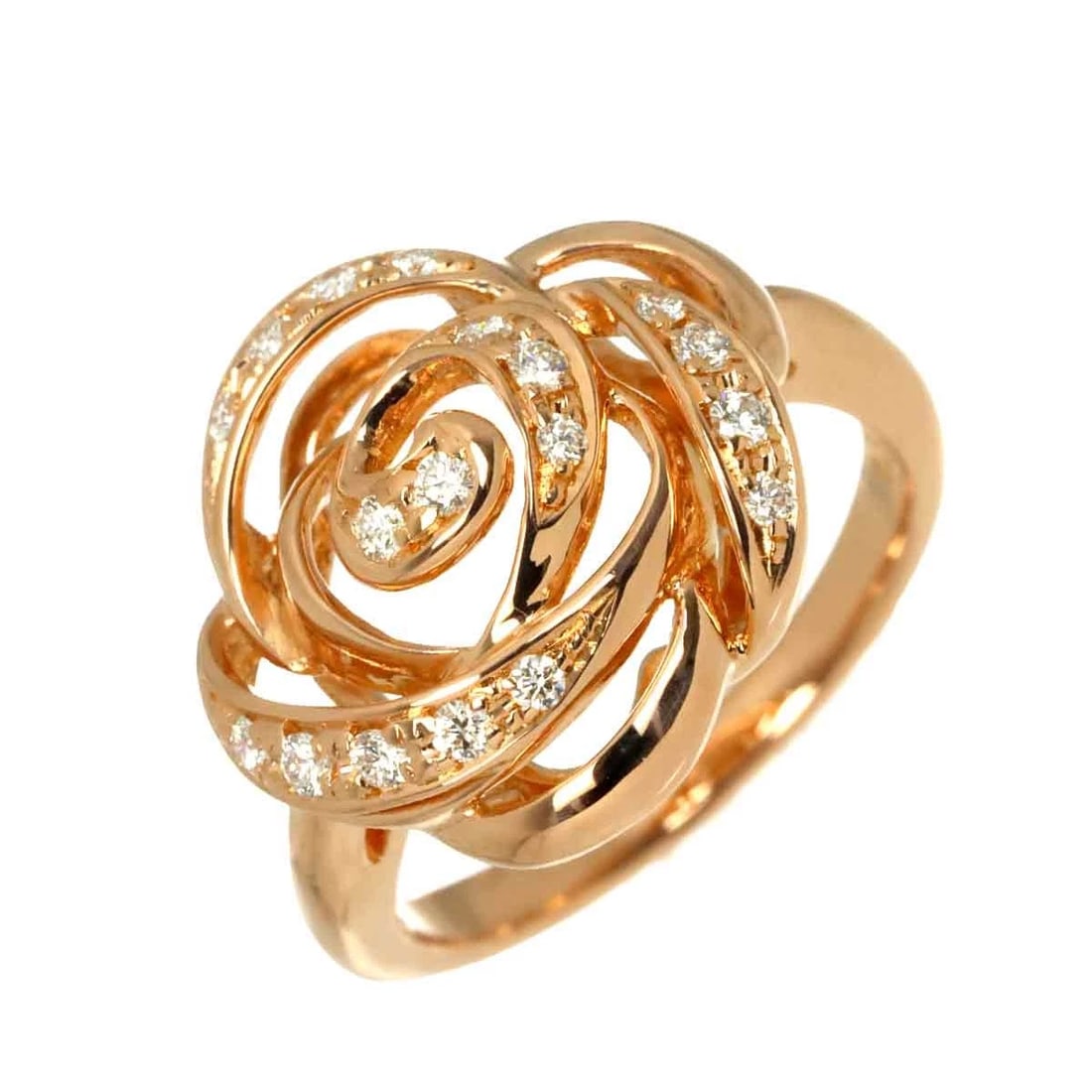 TASAKI DIAMOND RING 18K PINK GOLD 750: TASAKI Diamond Ring 18K Pink Gold 750 Brand: TASAKI Type/Style: Ring Material: 750 Pink Gold Color: Pink Gold Size: 6.25-6.5(US) Accessories: None Accessories Notice: When purchasing pre-owned goods,