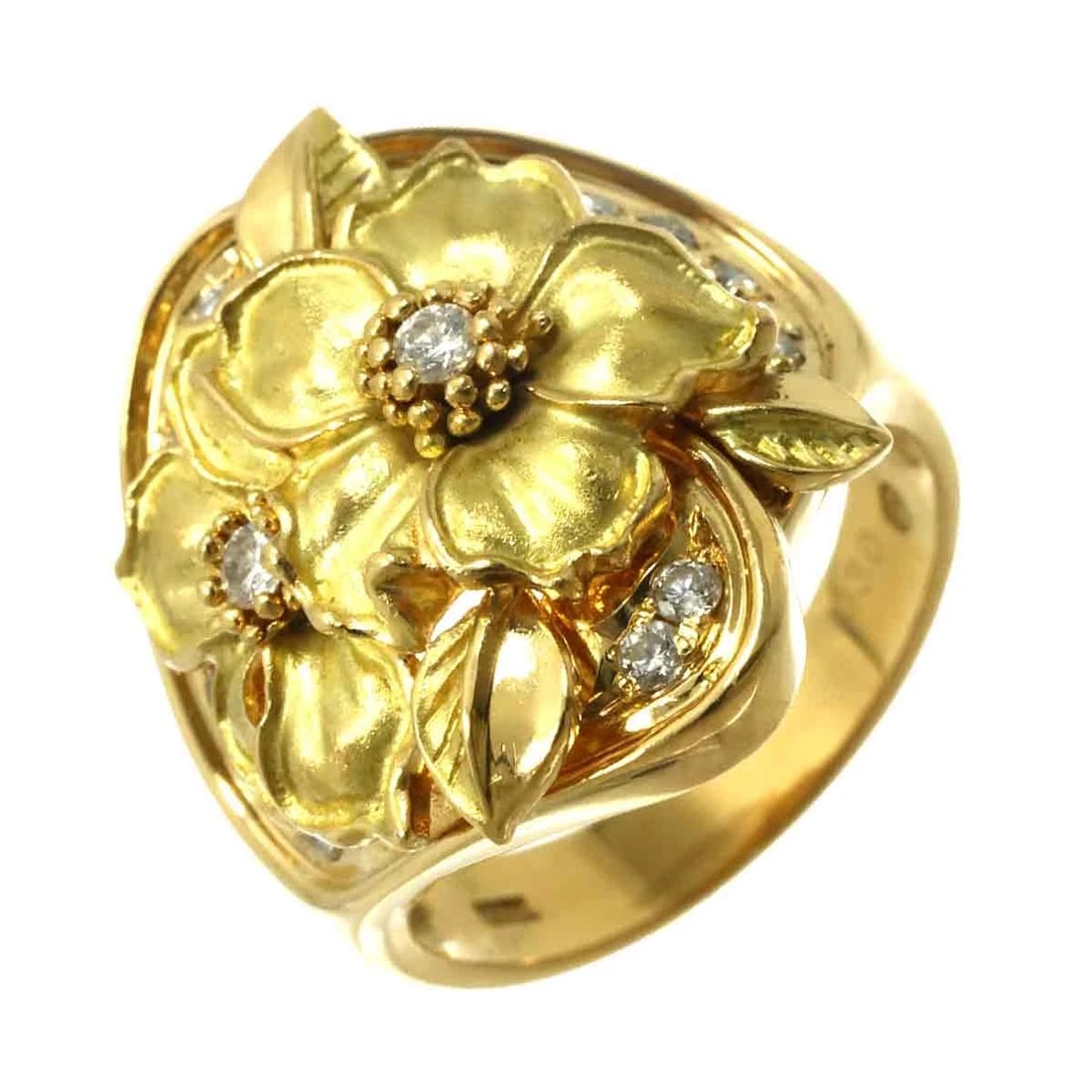 DIAMOND RING 18K YG YELLOW GOLD 750: Diamond Ring 18K YG Yellow Gold 750 Brand: Unbranded Type/Style: Ring Material: 750 Yellow Gold Main Stone Natural Color: Yellow Gold Size: 6(US) Accessories: None Accessories Notice: When purchasing