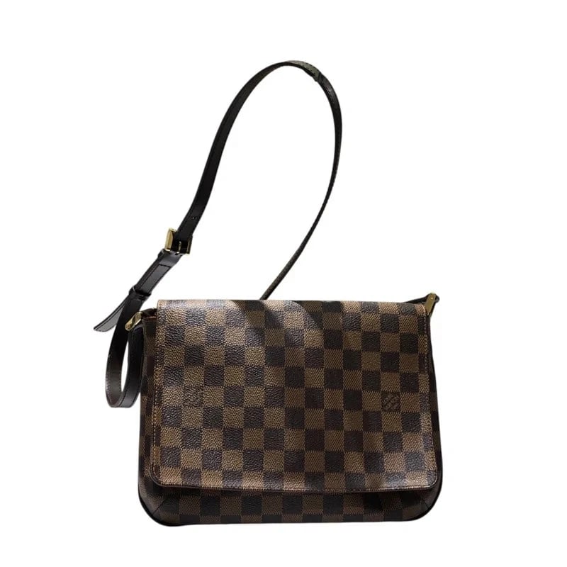 LOUIS VUITTON EBENE DAMIER CANVAS SHOULDER BAG: LOUIS VUITTON Ebene Damier Canvas Shoulder Bag Brand: LOUIS VUITTON Type/Style: Shoulder Bag Material: Damier Canvas Color: Ebene Size: W: 26cm / H: 19cm / D: 4cm Accessories: None Accessories