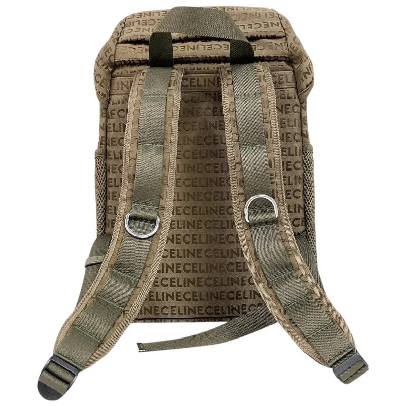 CELINE TRACKING BACKPACK KHAKI NYLON - 2