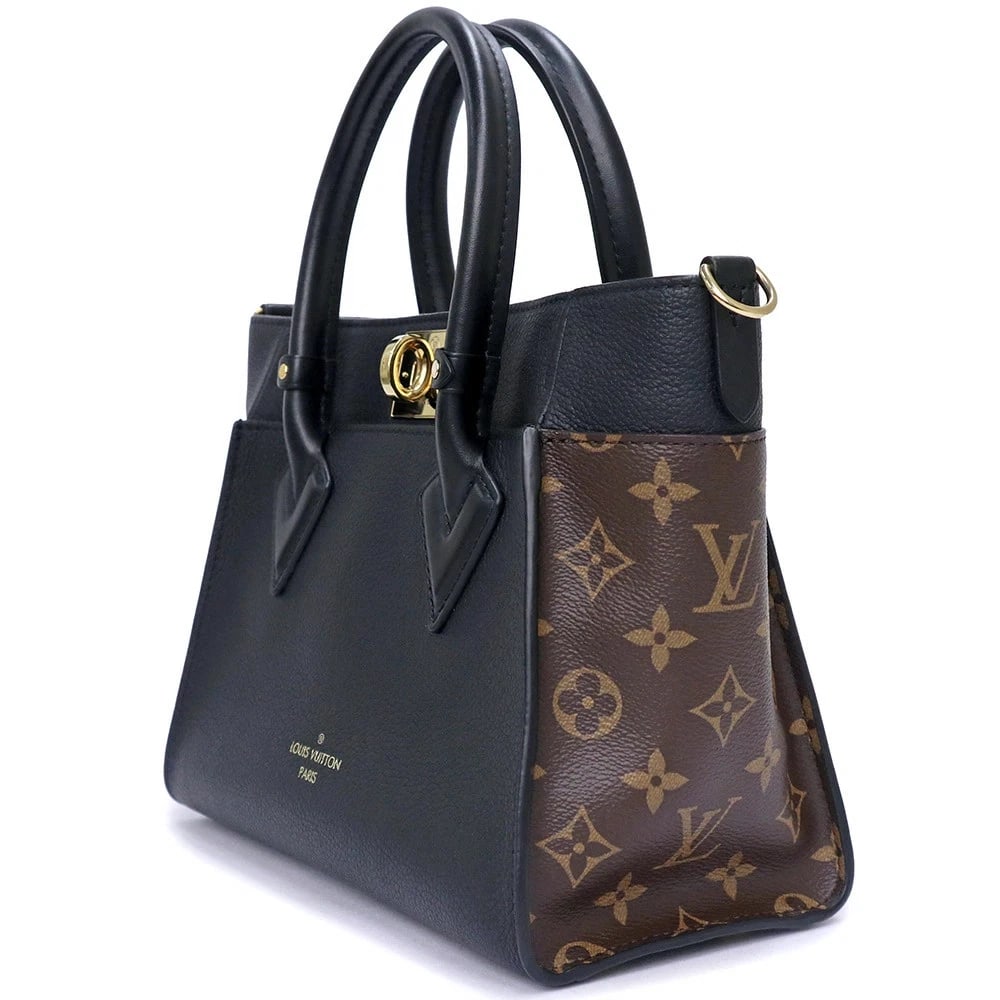 LOUIS VUITTON SIDE PM MONOGRAM BLACK - 2