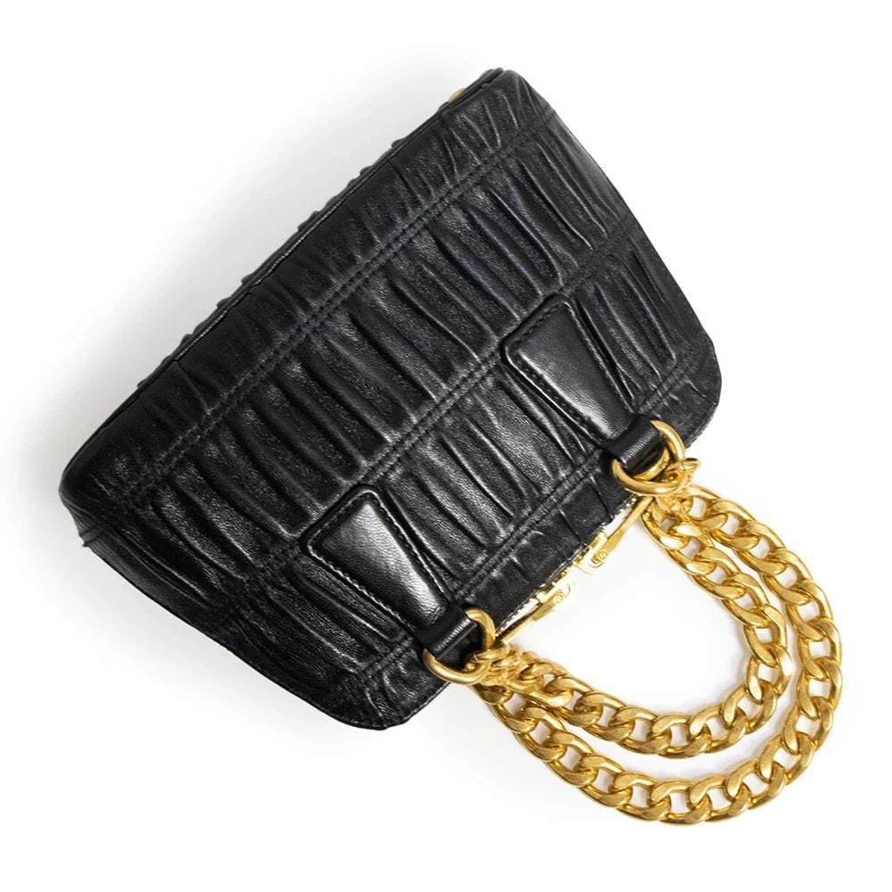 PRADA NAPPA GAUFRE BLACK - 4