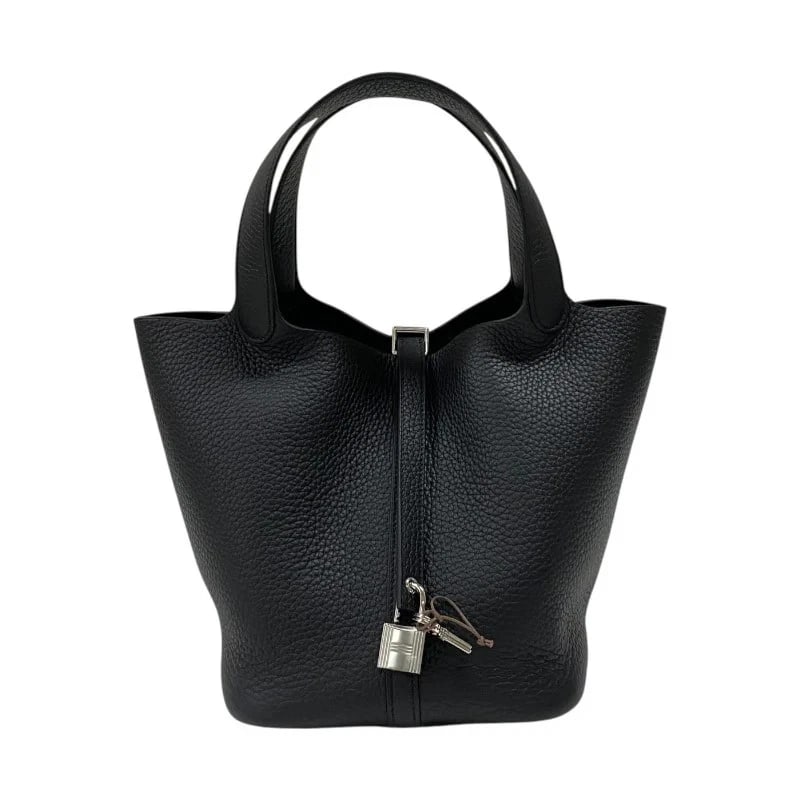 HERMES PICOTIN LOCK MM K BLACK