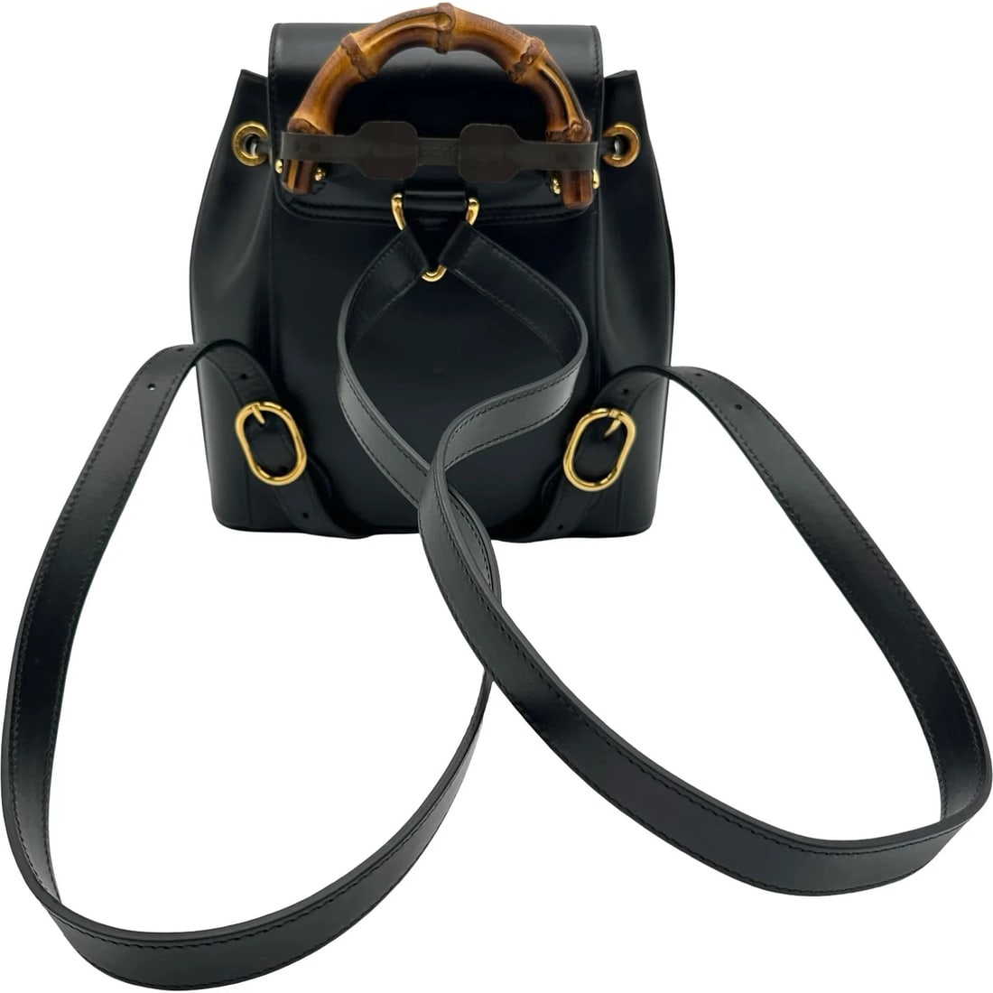 GUCCI BAMBOO BACKPACK BLACK - 2