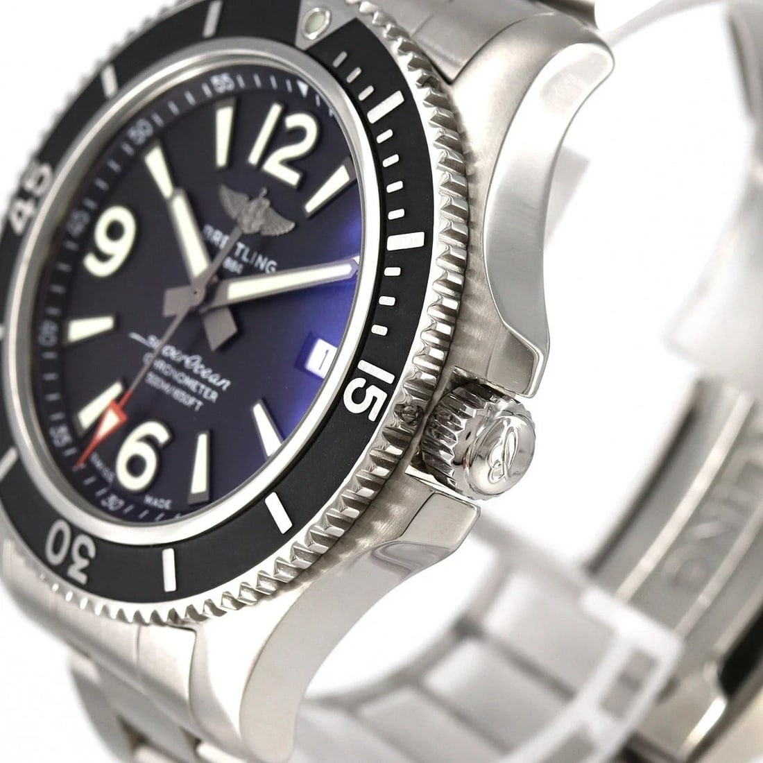 BREITLING SUPEROCEAN AUTOMATIC STAINLESS WATCH - 3