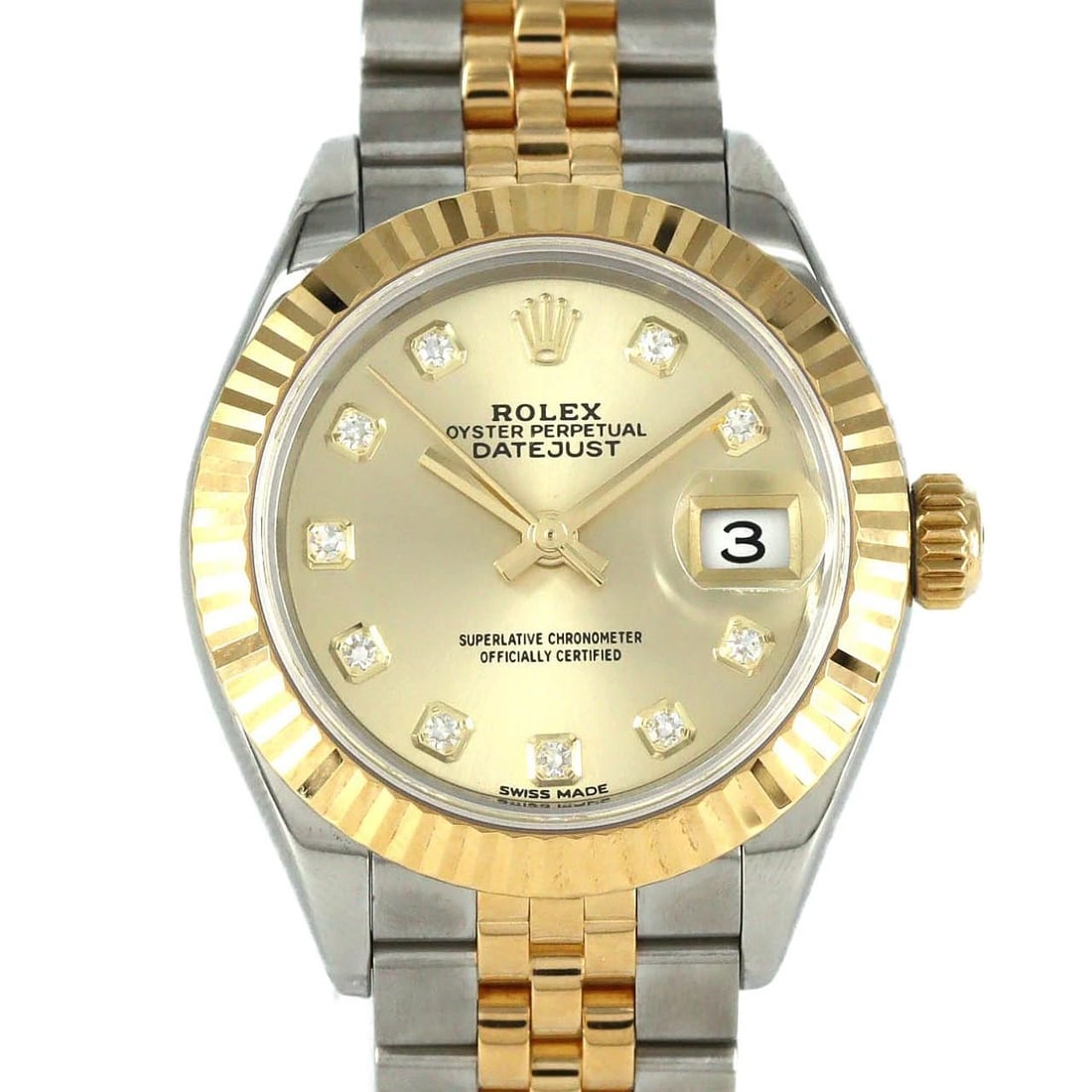 ROLEX DATEJUST SSXYG MECHANICAL AUTOMATIC WATCH: Rolex Datejust SSxYG Mechanical Automatic watch Brand: ROLEX Type/Style: Wrist watch Material: Case: Stainless steel x yellow gold Bracelet: Stainless steel x yellow gold Color: Dial color: Gold/Diamo