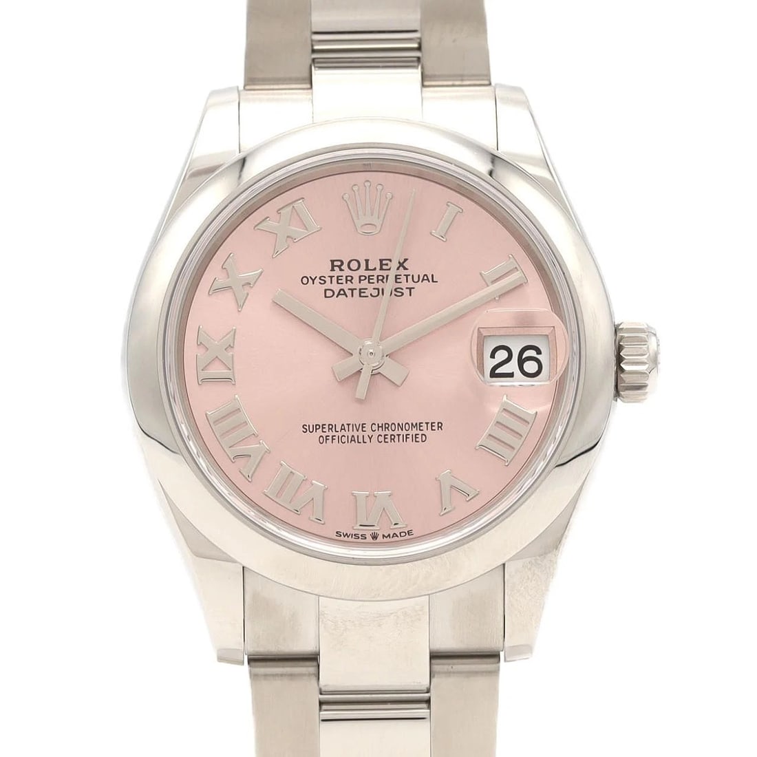 ROLEX DATEJUST STAINLESS STEEL MECHANICAL AUTOMATIC WATCH: Rolex Datejust Stainless Steel Mechanical Automatic watch Brand: ROLEX Type/Style: Wrist watch Material: Case: Stainless Steel Breath: Stainless Steel Color: Dial color: Pink/Roman Size: Case diameter