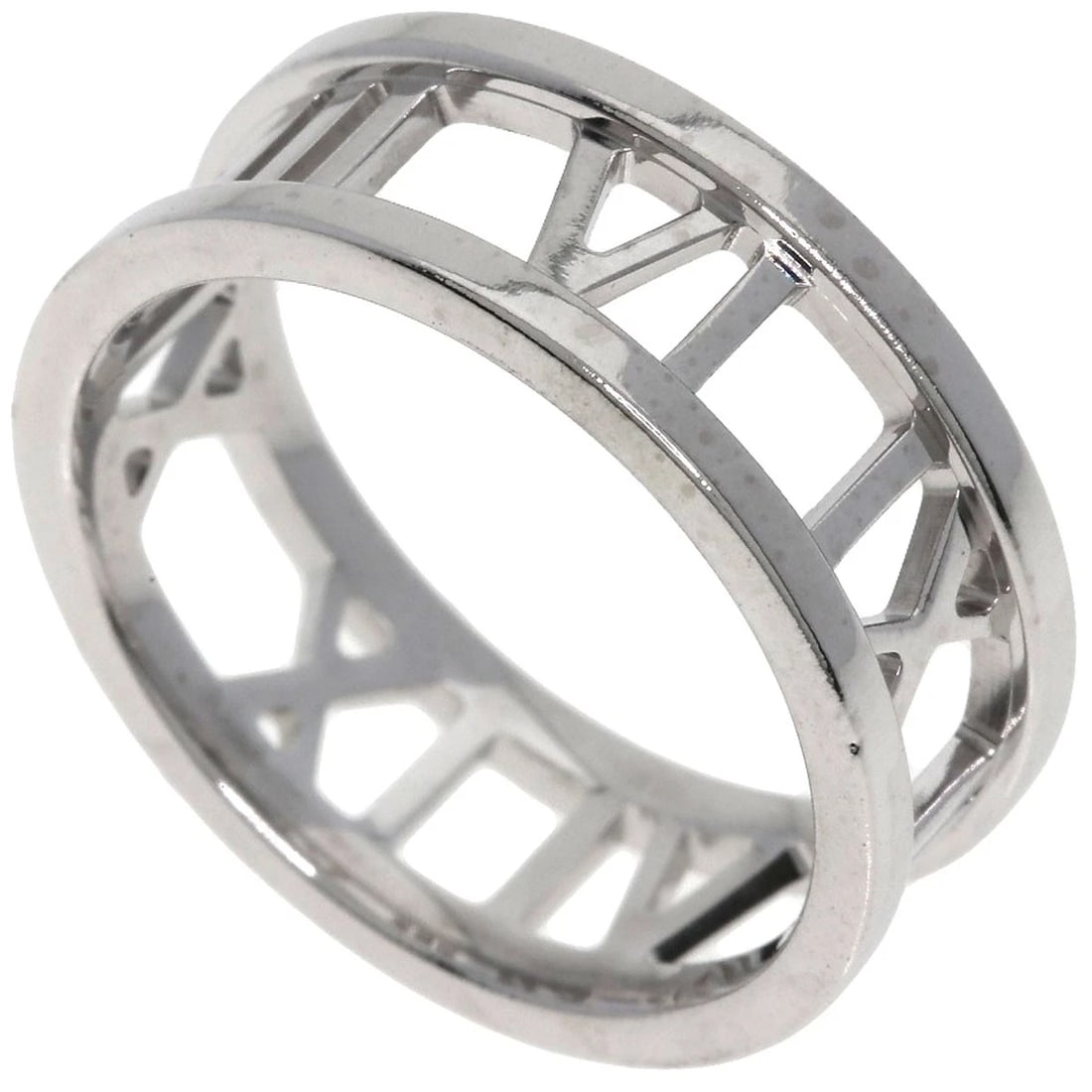 TIFFANY&CO. OPEN RING K18 WHITE GOLD: TIFFANY&Co. open Ring K18 White Gold Brand: TIFFANY&Co. Type/Style: Ring Material: K18 White Gold Color: Silver Size: 6(US) Accessories: None Accessories Notice: When purchasing pre-owned