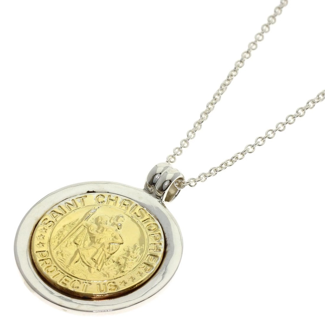 TIFFANY&CO. NECKLACE SILVER 18K YELLOW GOLD: TIFFANY&Co. Necklace Silver 18K Yellow Gold Brand: TIFFANY&Co. Type/Style: Necklace Material: Silver/18K Yellow Gold Color: Silver Size: Chain Length:19.9inch/50.5cm Chain Width:0.6inch/1.6mm Top Size