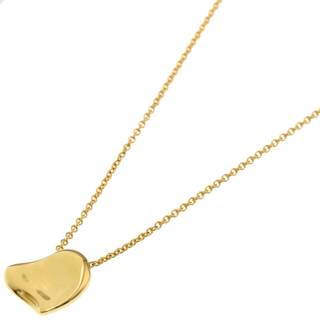 TIFFANY&CO. FULL HEART NECKLACE K18 YELLOW GOLD: TIFFANY&Co. Full heart Necklace K18 Yellow Gold Brand: TIFFANY&Co. Type/Style: Necklace Material: K18 Yellow Gold Color: Gold Size: Chain Length:15.9inch/40.5cm Chain Width:0.3inch/0.8mm Top Size:0.5i