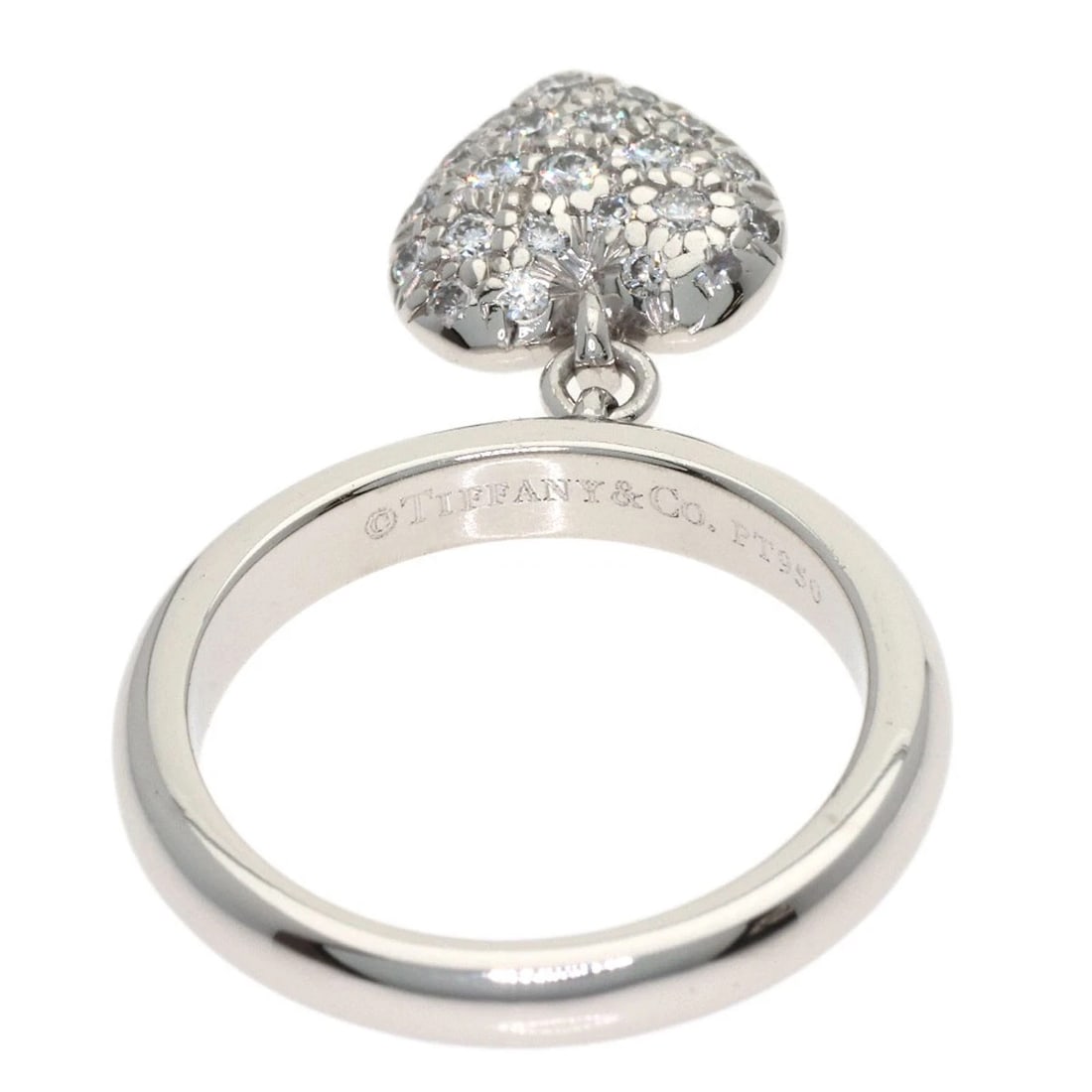 TIFFANY&CO. DIAMOND RING PLATINUM PT950: TIFFANY&Co. Diamond Ring Platinum PT950 Brand: TIFFANY&Co. Type/Style: Ring Material: Platinum PT950 Color: Silver Size: 4(US) Accessories: None Accessories Notice: When purchasing pre-own