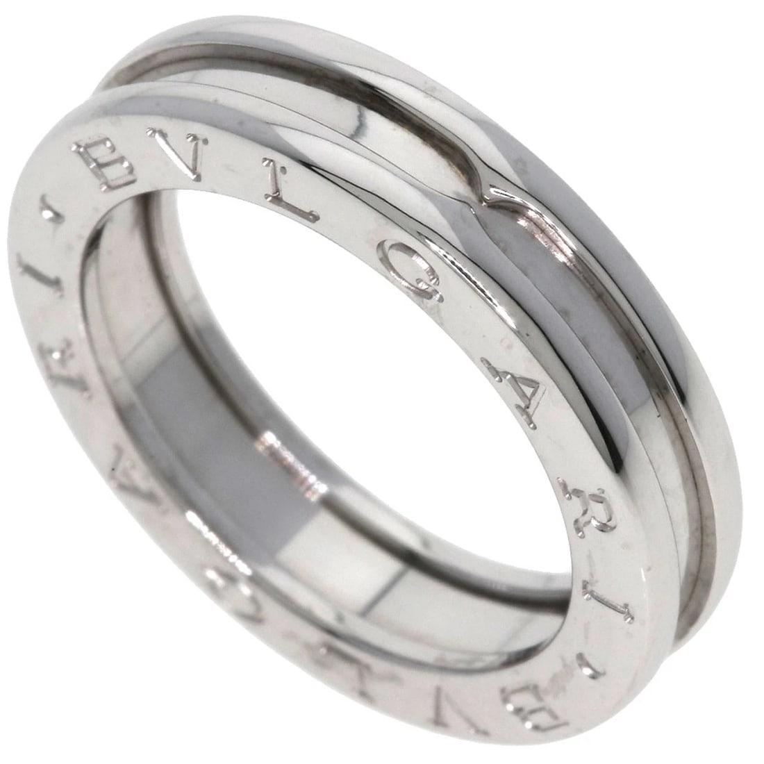 BVLGARI B.ZERO1 RING K18 WHITE GOLD: BVLGARI B.zero1 Ring K18 White Gold Brand: BVLGARI Type/Style: Ring Material: K18 White Gold Color: Silver Size: 6.25(US) Accessories: None Accessories Notice: When purchasing pre-owned go