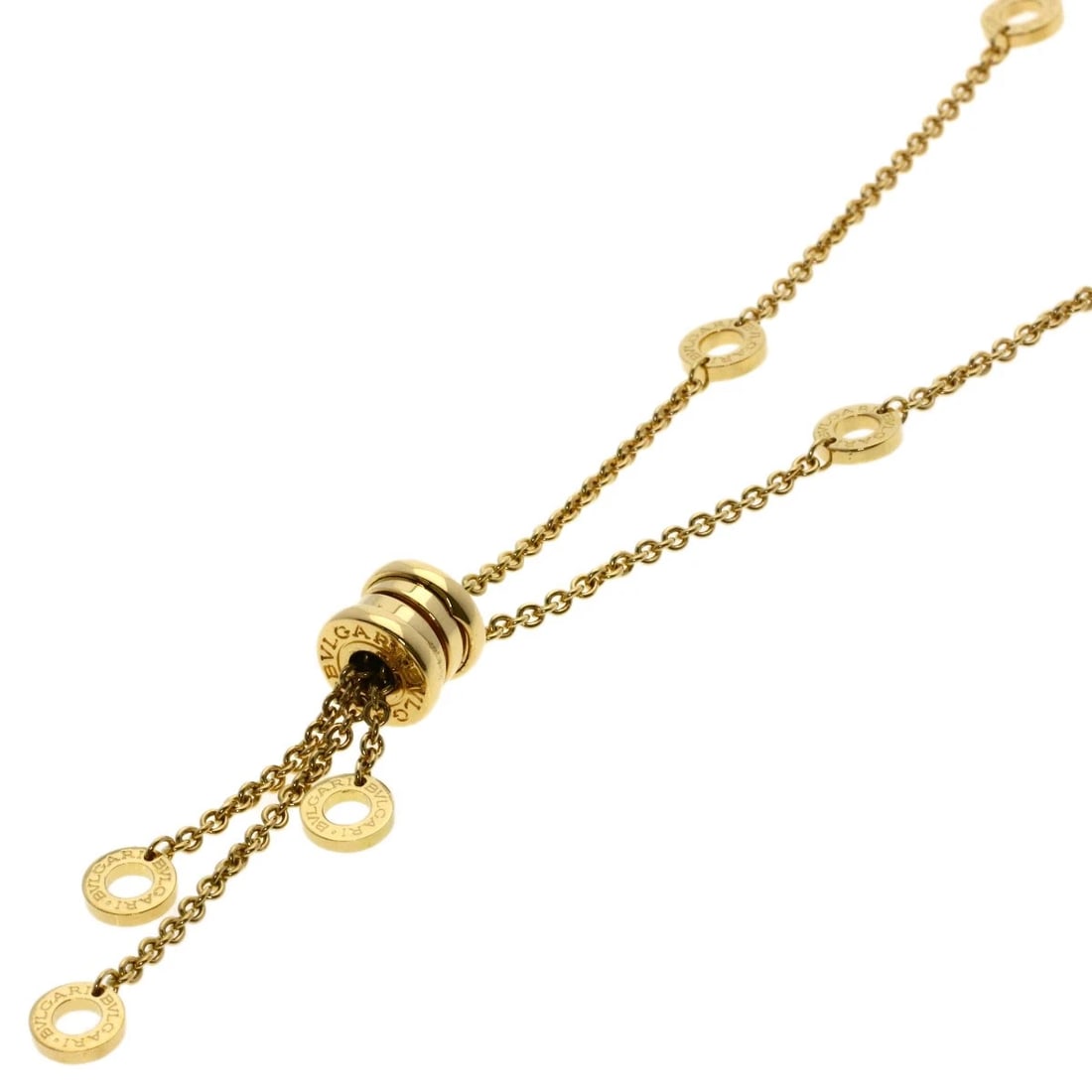BVLGARI B.ZERO1 NECKLACE K18 YELLOW GOLD: BVLGARI B.zero1 Necklace K18 Yellow Gold Brand: BVLGARI Type/Style: Necklace Material: K18 Yellow Gold Color: Gold Size: Chain Length:17.1inch/43.5cm Chain Width:0.7inch/1.7mm Top Size:1.8inch/45.6?9.