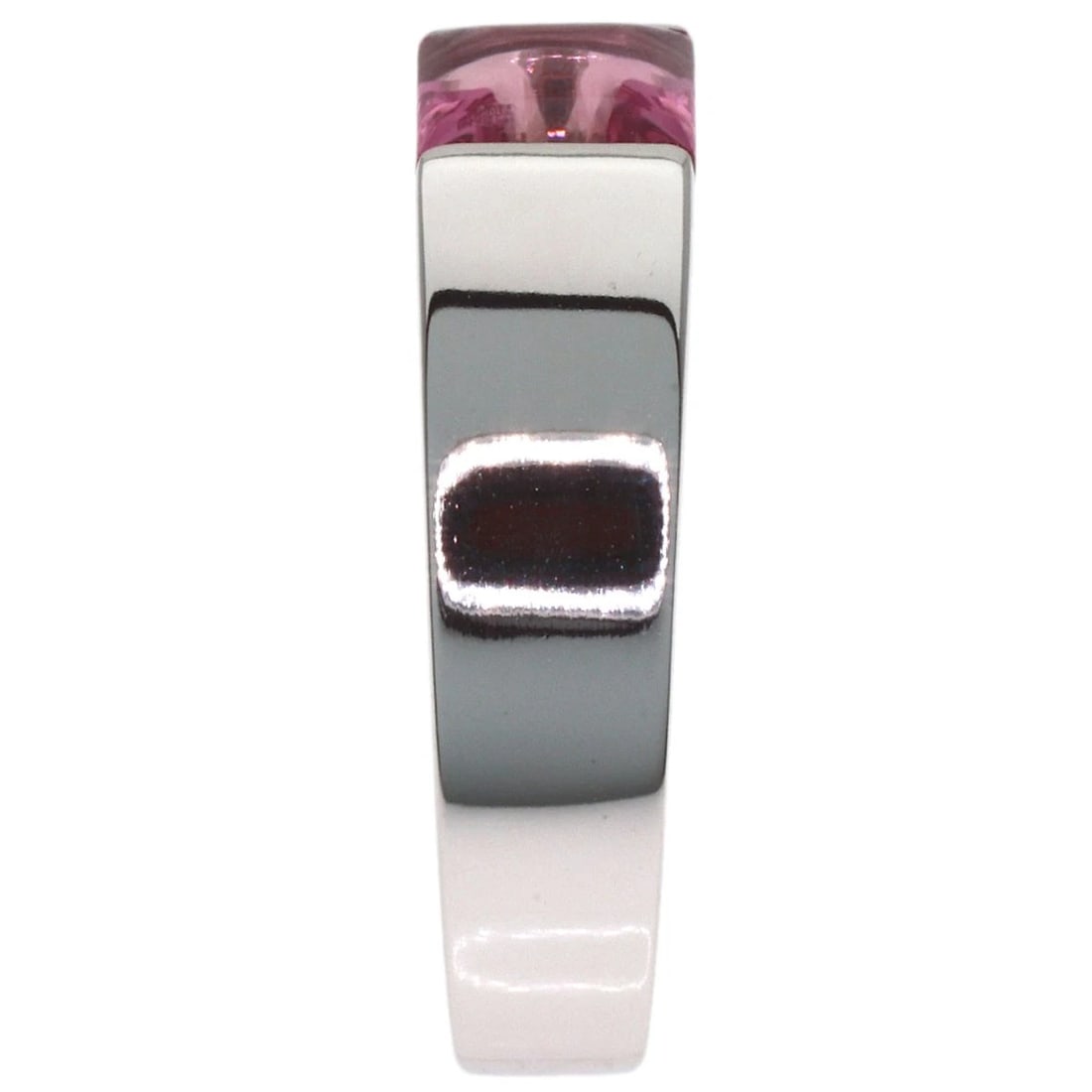 CARTIER TANK PINK TOURMALINE RING K18 WHITE GOLD: CARTIER Tank Pink Tourmaline Ring K18 White Gold Brand: CARTIER Type/Style: Ring Material: K18 White Gold Main Stone Tourmaline Color: Silver Size: 5.25(US) Accessories: None Accessories N
