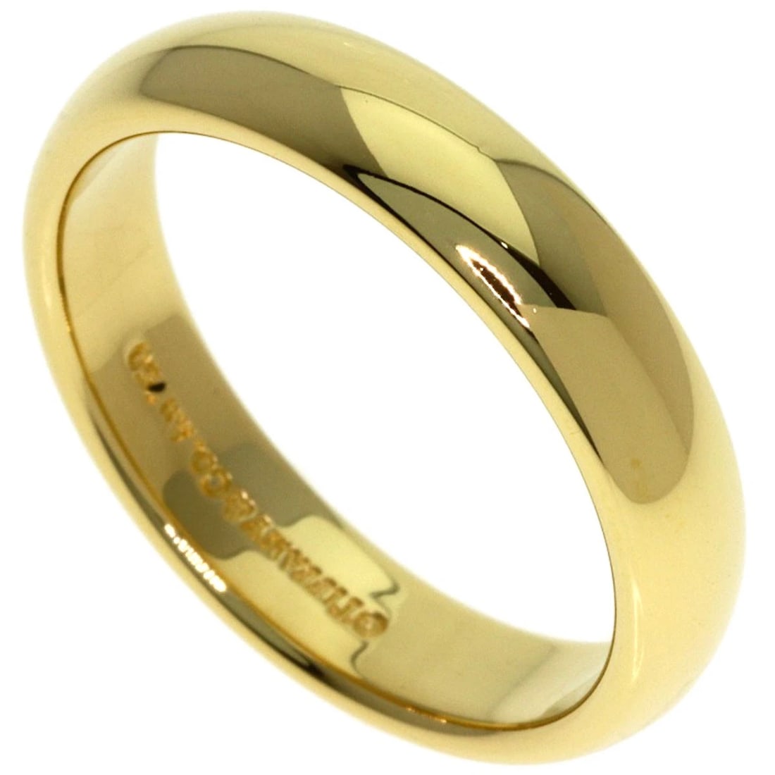 TIFFANY&CO. WEDDING BAND RING K18 YELLOW GOLD: TIFFANY&Co. Wedding band Ring K18 Yellow Gold Brand: TIFFANY&Co. Type/Style: Ring Material: K18 Yellow Gold Color: Gold Size: 8.25(US) Accessories: None Accessories Notice: When purchasing