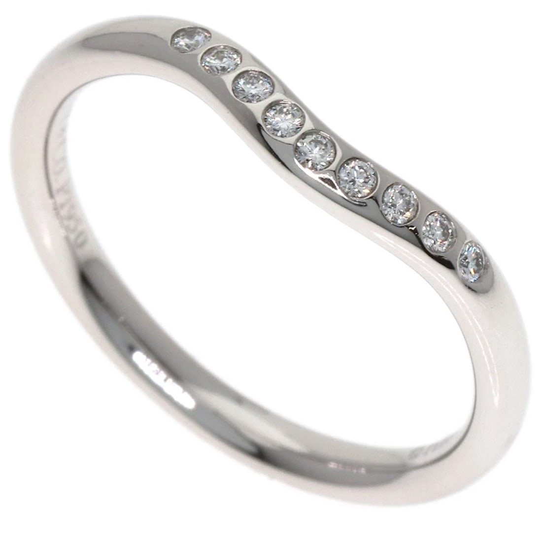 TIFFANY&CO. DIAMOND RING PLATINUM PT950: TIFFANY&Co. Diamond Ring Platinum PT950 Brand: TIFFANY&Co. Type/Style: Ring Material: Platinum PT950 Color: Silver Size: 5.25(US) Accessories: None Accessories Notice: When purchasing pre-