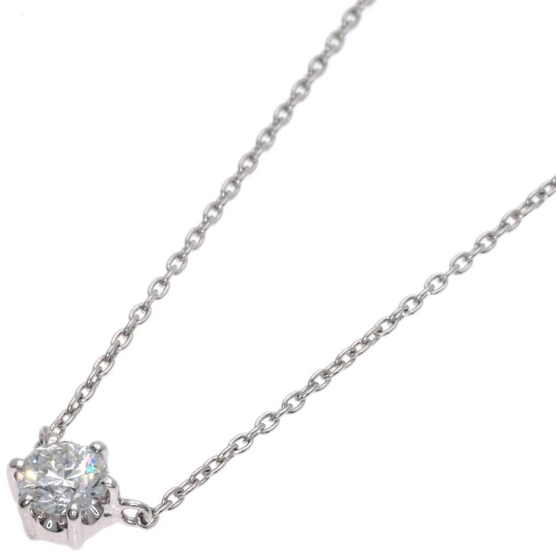 TASAKI DIAMOND NECKLACE PLATINUM PT900 PT850: TASAKI Diamond Necklace Platinum PT900 PT850 Brand: TASAKI Type/Style: Necklace Material: Platinum PT900/PT850 Color: Silver Size: Chain Length:15.4inch/39cm Chain Width:0.4inch/1mm Top Size:0.2inch/5