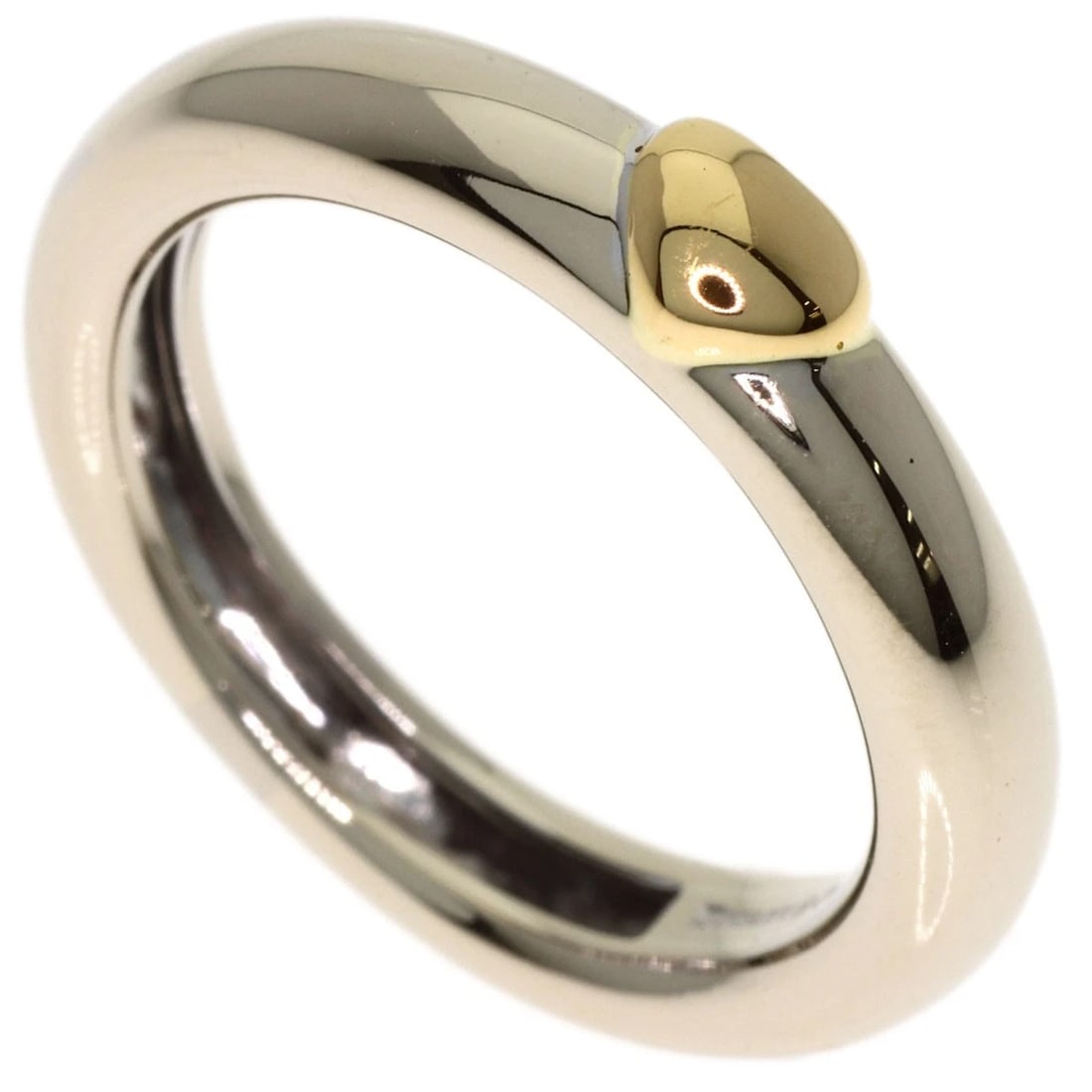 TIFFANY&CO. RING K18 WHITE GOLD 18K YELLOW GOLD: TIFFANY&Co. Ring K18 White Gold 18K Yellow Gold Brand: TIFFANY&Co. Type/Style: Ring Material: K18 White Gold/18K Yellow Gold Color: Silver Size: 5.25(US) Accessories: None Accessories Noti