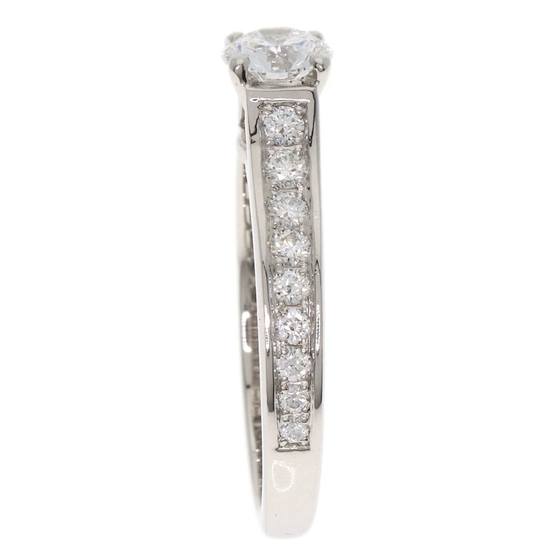 CARTIER SOLITAIRE DIAMOND RING PLATINUM PT950: CARTIER Solitaire Diamond Ring Platinum PT950 Brand: CARTIER Type/Style: Ring Material: Platinum PT950 Color: Silver Size: 3.25(US) Accessories: None Accessories Notice: When purchasing pr