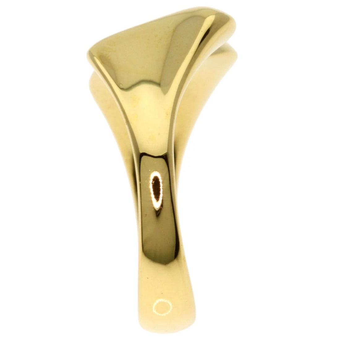TIFFANY&CO. RIBBON MOTIF RING K18 YELLOW GOLD: TIFFANY&Co. Ribbon motif Ring K18 Yellow Gold Brand: TIFFANY&Co. Type/Style: Ring Material: K18 Yellow Gold Color: Gold Size: 4.75(US) Accessories: None Accessories Notice: When purchasing