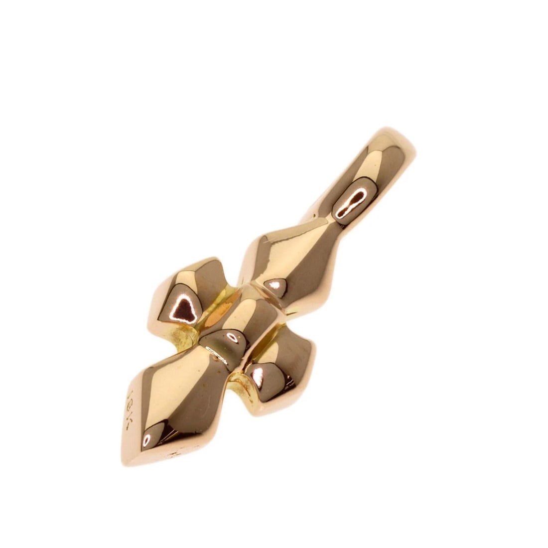 BILL WALL LEATHER CROSS PENDANT TOP K18 PINK GOLD (1 of 5)