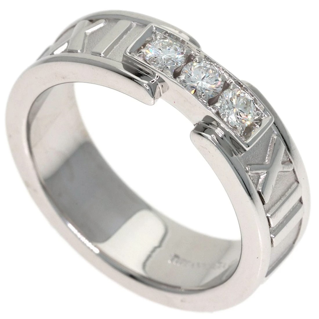 TIFFANY&CO. DIAMOND RING K18 WHITE GOLD: TIFFANY&Co. Diamond Ring K18 White Gold Brand: TIFFANY&Co. Type/Style: Ring Material: K18 White Gold Color: Silver Size: 5(US) Accessories: None Accessories Notice: When purchasing pre-own