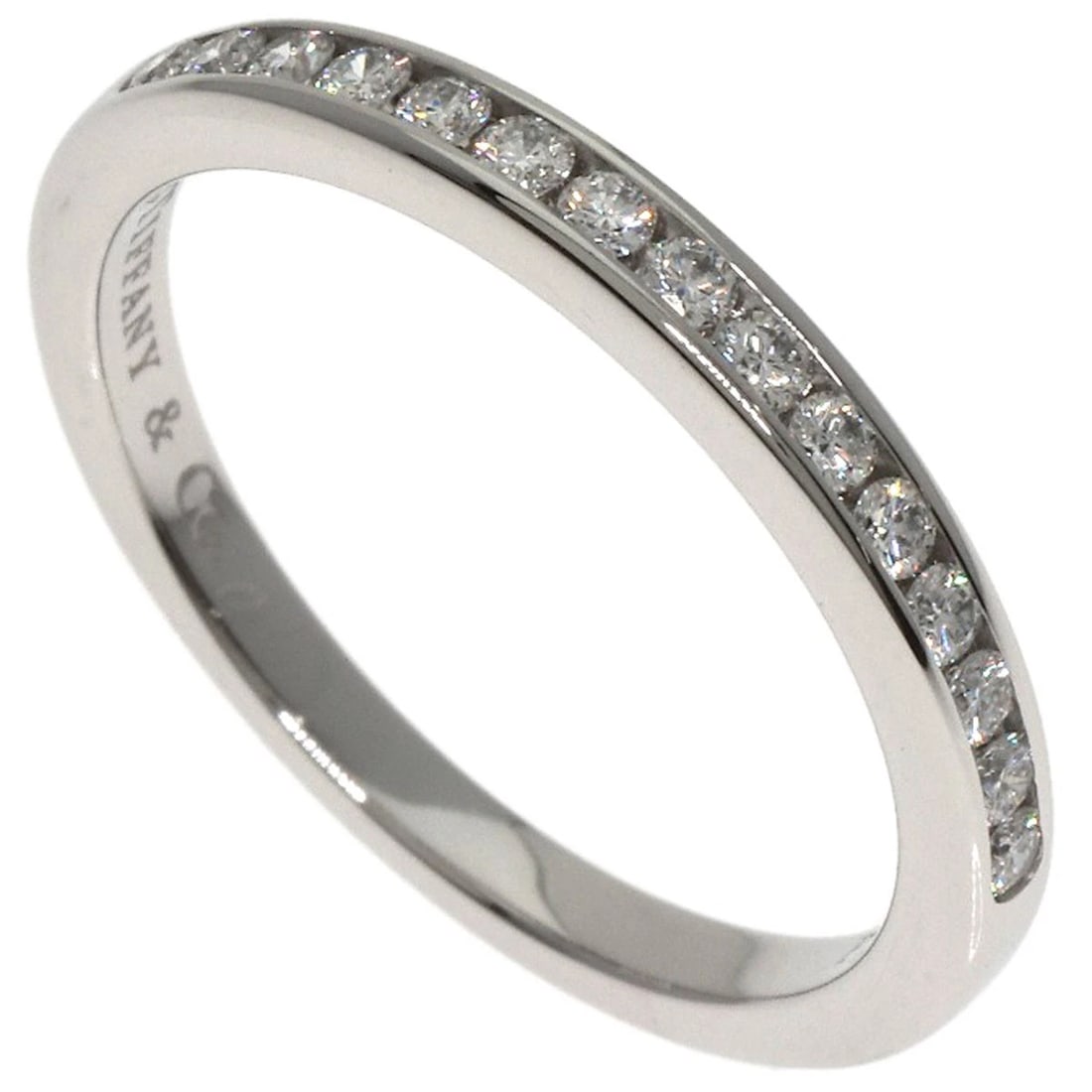 TIFFANY&CO. DIAMOND RING PLATINUM PT950: TIFFANY&Co. Diamond Ring Platinum PT950 Brand: TIFFANY&Co. Type/Style: Ring Material: Platinum PT950 Color: Silver Size: 4.25(US) Accessories: None Accessories Notice: When purchasing pre-