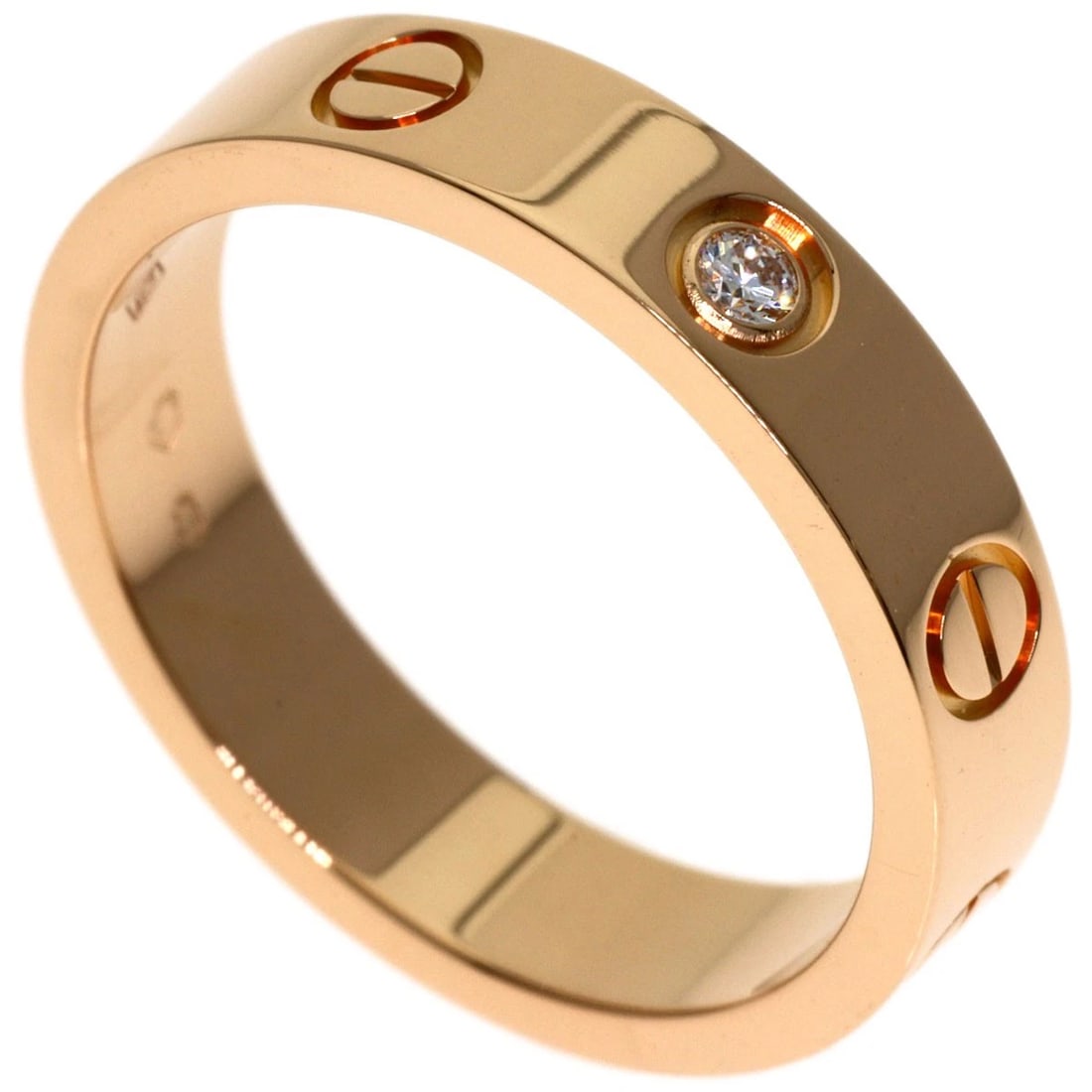 CARTIER RING K18 PINK GOLD: CARTIER Ring K18 Pink Gold Brand: CARTIER Type/Style: Ring Material: K18 Pink Gold Color: Gold Size: 5.25(US) Accessories: None Accessories Notice: When purchasing pre-owned goods, please refer to