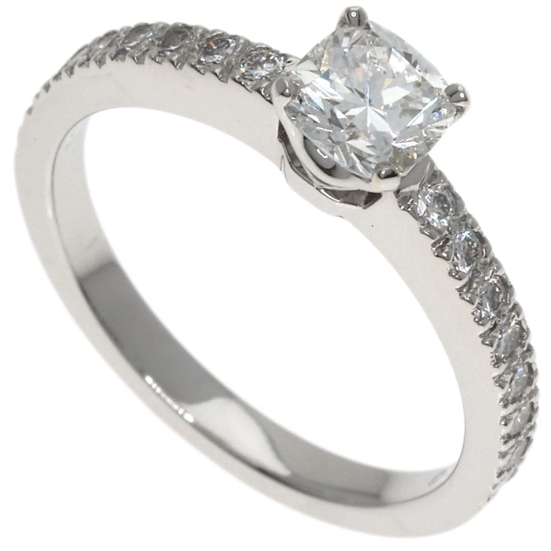 TIFFANY&CO. DIAMOND RING PLATINUM PT950: TIFFANY&Co. Diamond Ring Platinum PT950 Brand: TIFFANY&Co. Type/Style: Ring Material: Platinum PT950 Color: Silver Size: 4(US) Accessories: None Accessories Notice: When purchasing pre-own