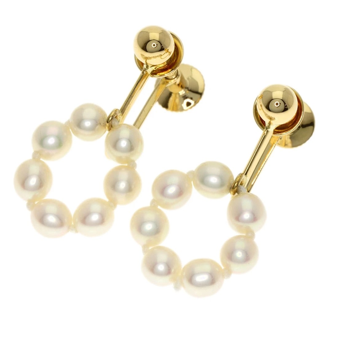 TASAKI PEARL PEARL EARRING K18 YELLOW GOLD: TASAKI Pearl Pearl Earring K18 Yellow Gold Brand: TASAKI Type/Style: Earring Material: K18 Yellow Gold Color: Gold Size: Stone Size:0.1inch/3.5mm Top Size:0.5inch/12.6?11.8?3.6mm Accessories: None