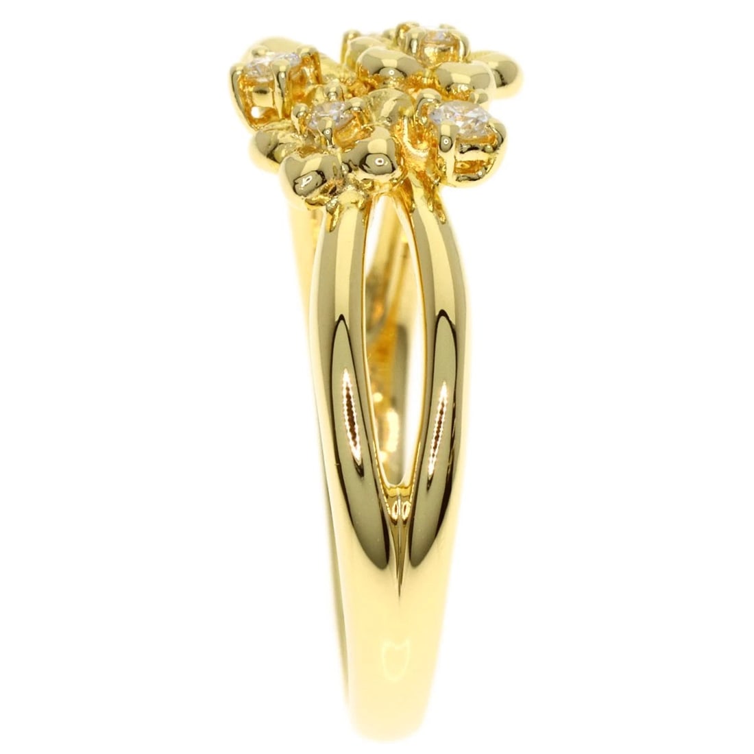 TASAKI DIAMOND RING K18 YELLOW GOLD: TASAKI Diamond Ring K18 Yellow Gold Brand: TASAKI Type/Style: Ring Material: K18 Yellow Gold Color: Gold Size: 6.5(US) Accessories: None Accessories Notice: When purchasing pre-owned goods