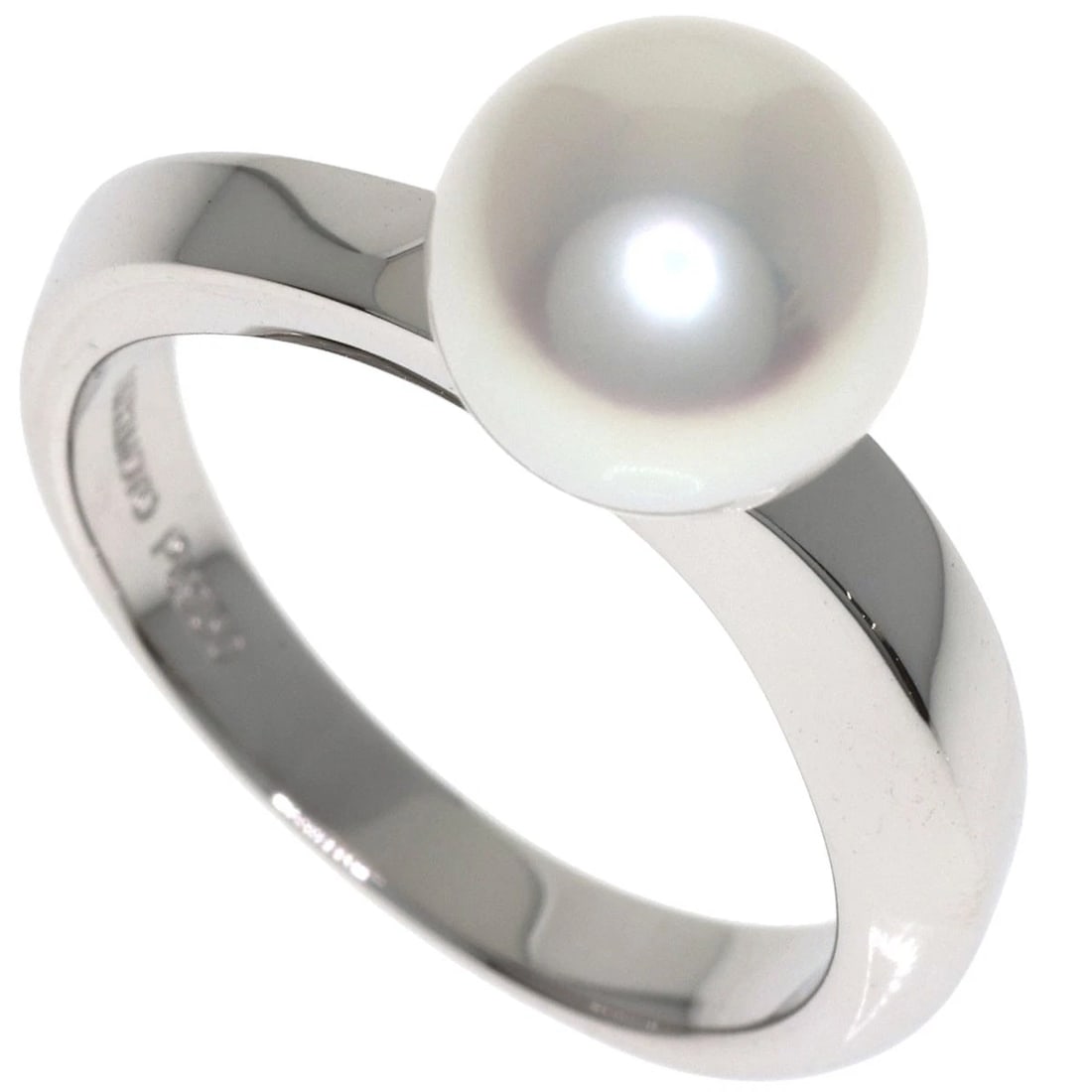 MIKIMOTO PEARL RING PLATINUM PT950: MIKIMOTO Pearl Ring Platinum PT950 Brand: MIKIMOTO Type/Style: Ring Material: Platinum PT950 Color: Silver Size: 5.25(US) Accessories: None Accessories Notice: When purchasing pre-owned go